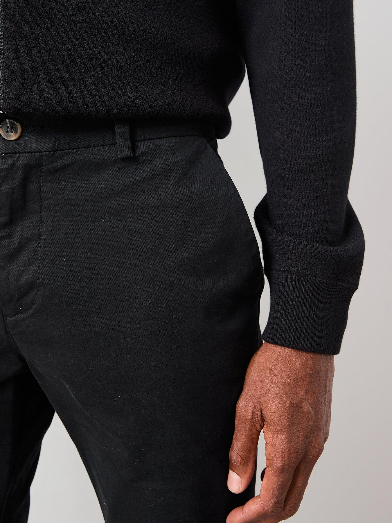 Image 5 of 6 of Very Man Slim Stretch Chino Shorts - Black