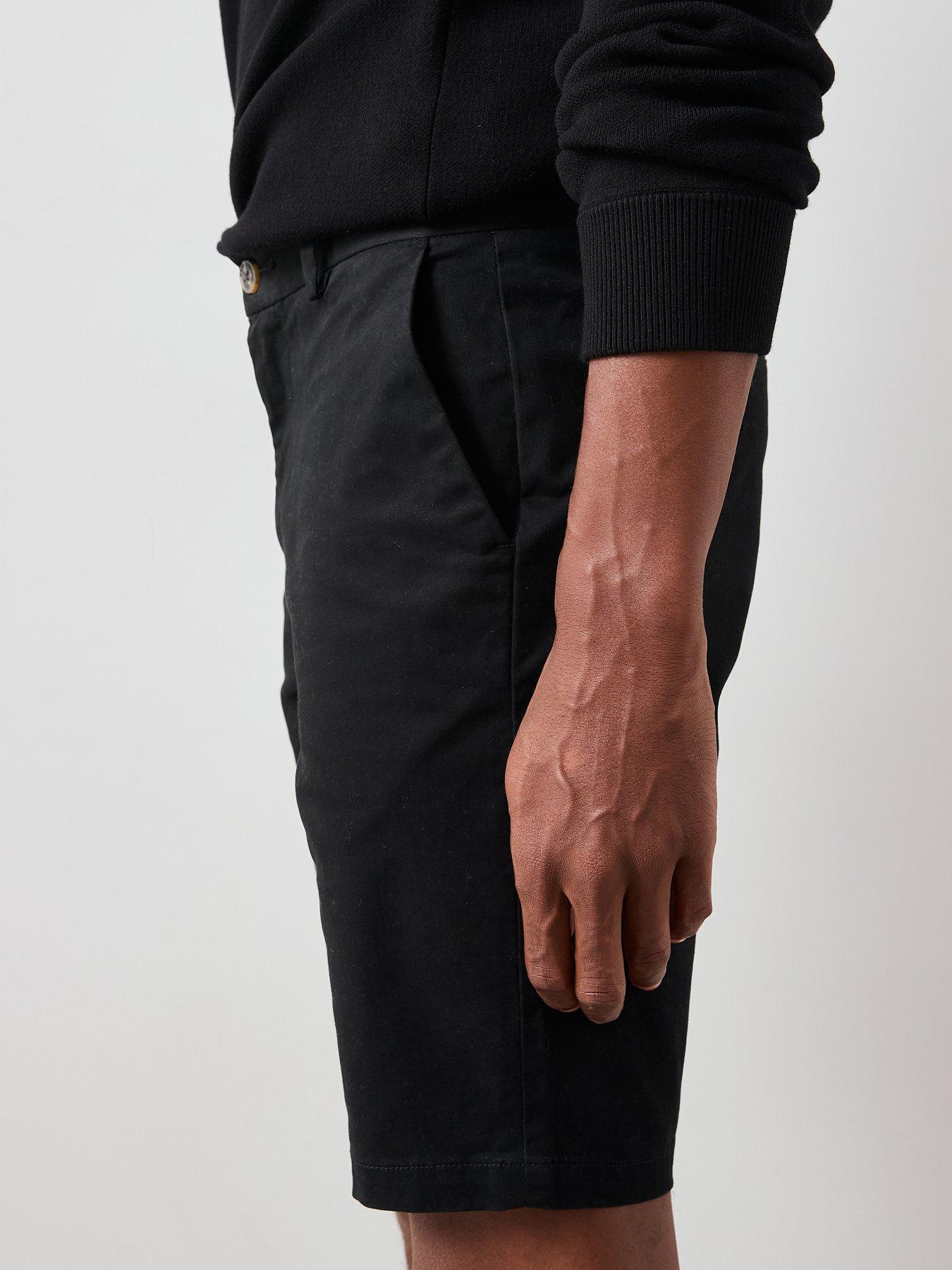 Image 6 of 6 of Very Man Slim Stretch Chino Shorts - Black