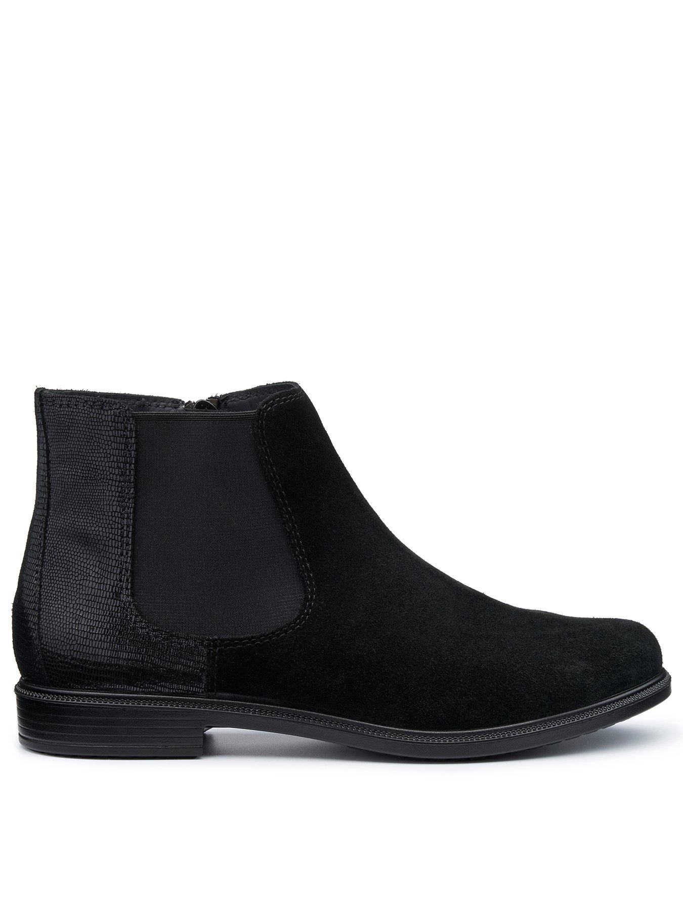 Tenby Boots Wide Fit Black