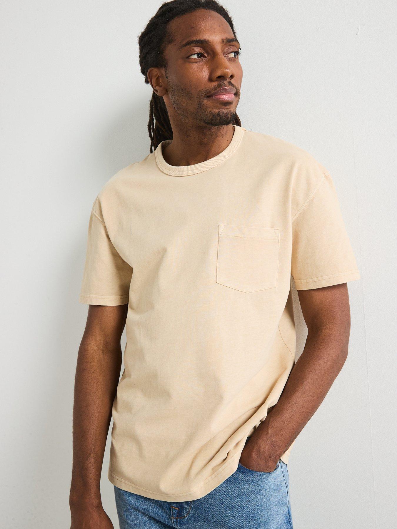 Image 6 of 6 of Very Man Relaxed Fit Heavyweight Washed T-Shirt - Natural