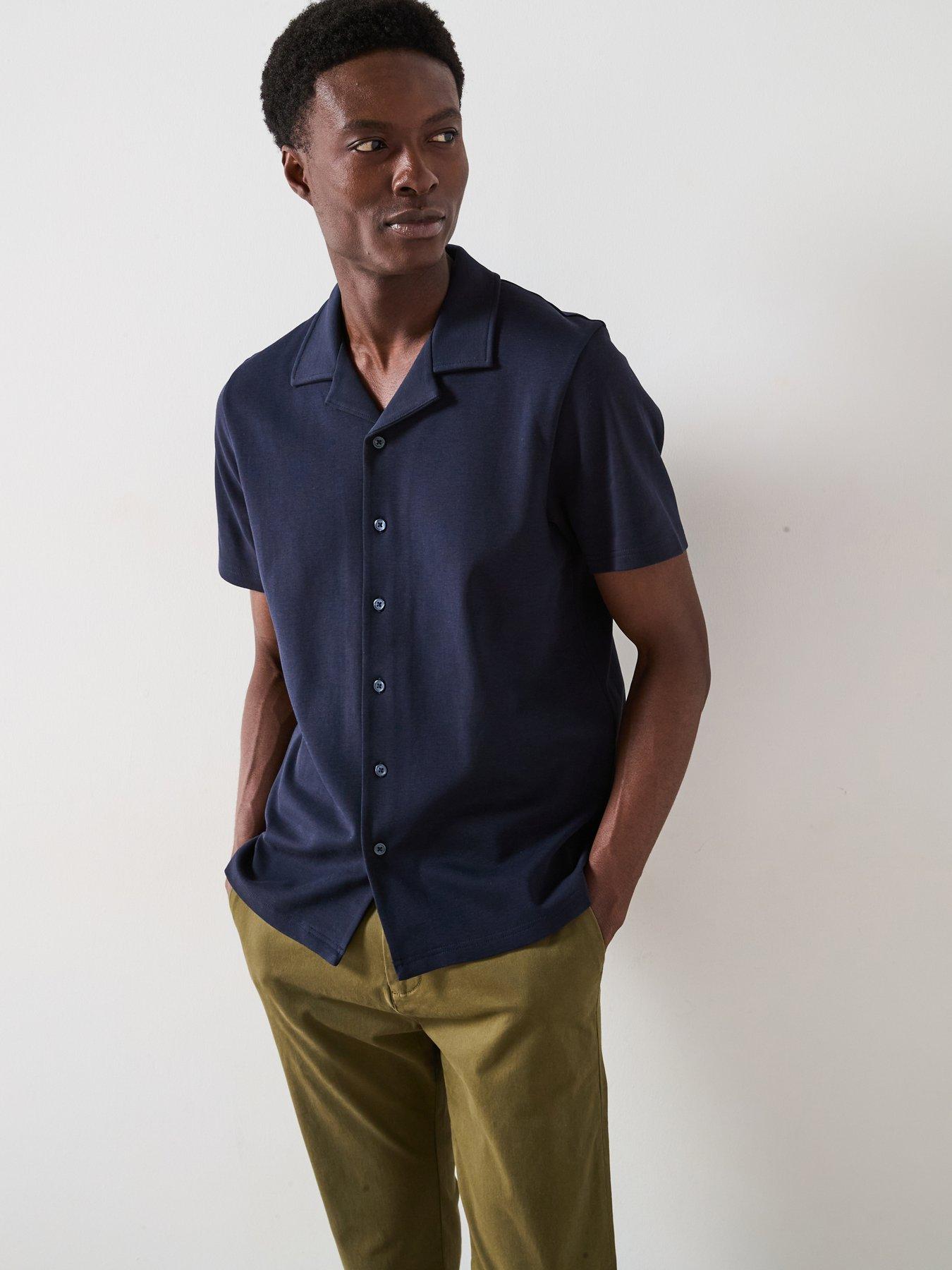 undefined Interlock Jersey Shirt - Navy