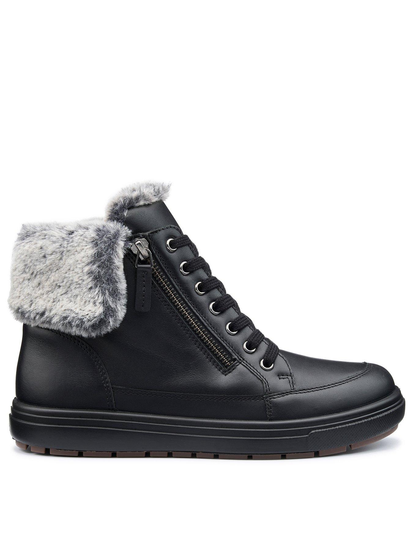 Hotter Rapid III Boots Wide Fit Black Very