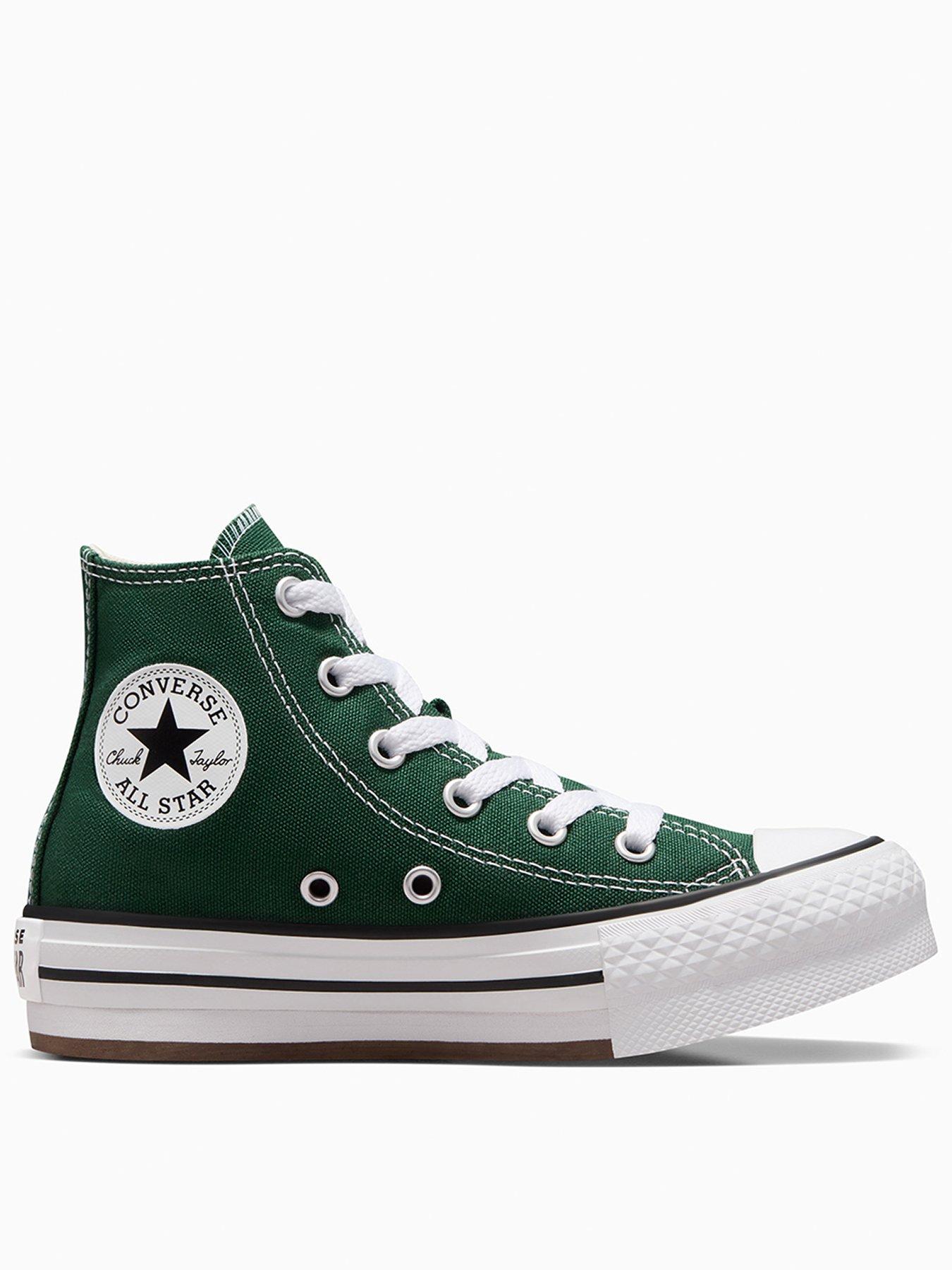 undefined Kids Seasonal Colour Chuck Taylor All Star Eva Lift Trainers - Green
