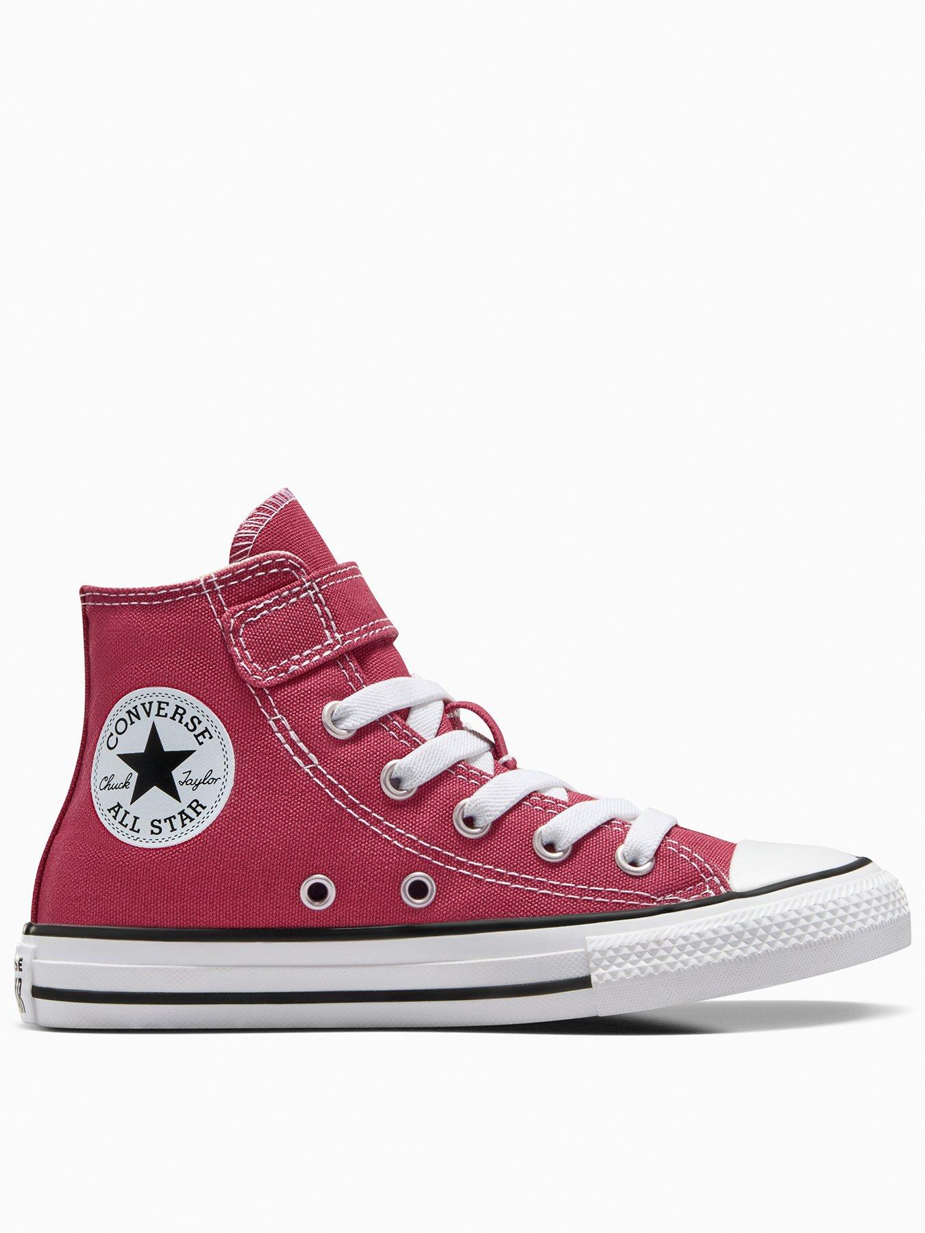 undefined Kids Seasonal Color Chuck Taylor All Star 1V Trainers - Red