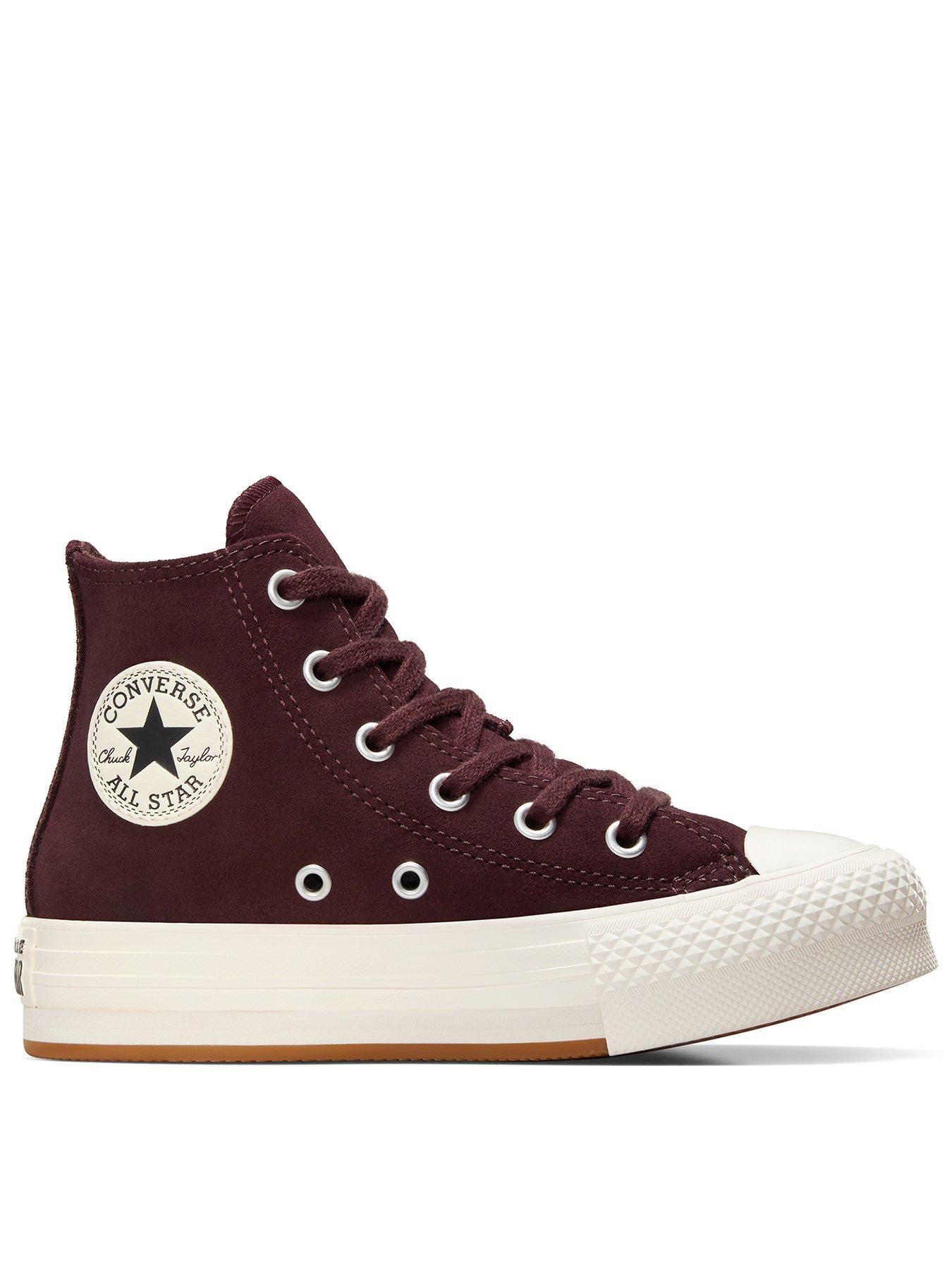 undefined Kids Girls Eva Leather Lift Sport X Hoops - Dark Red