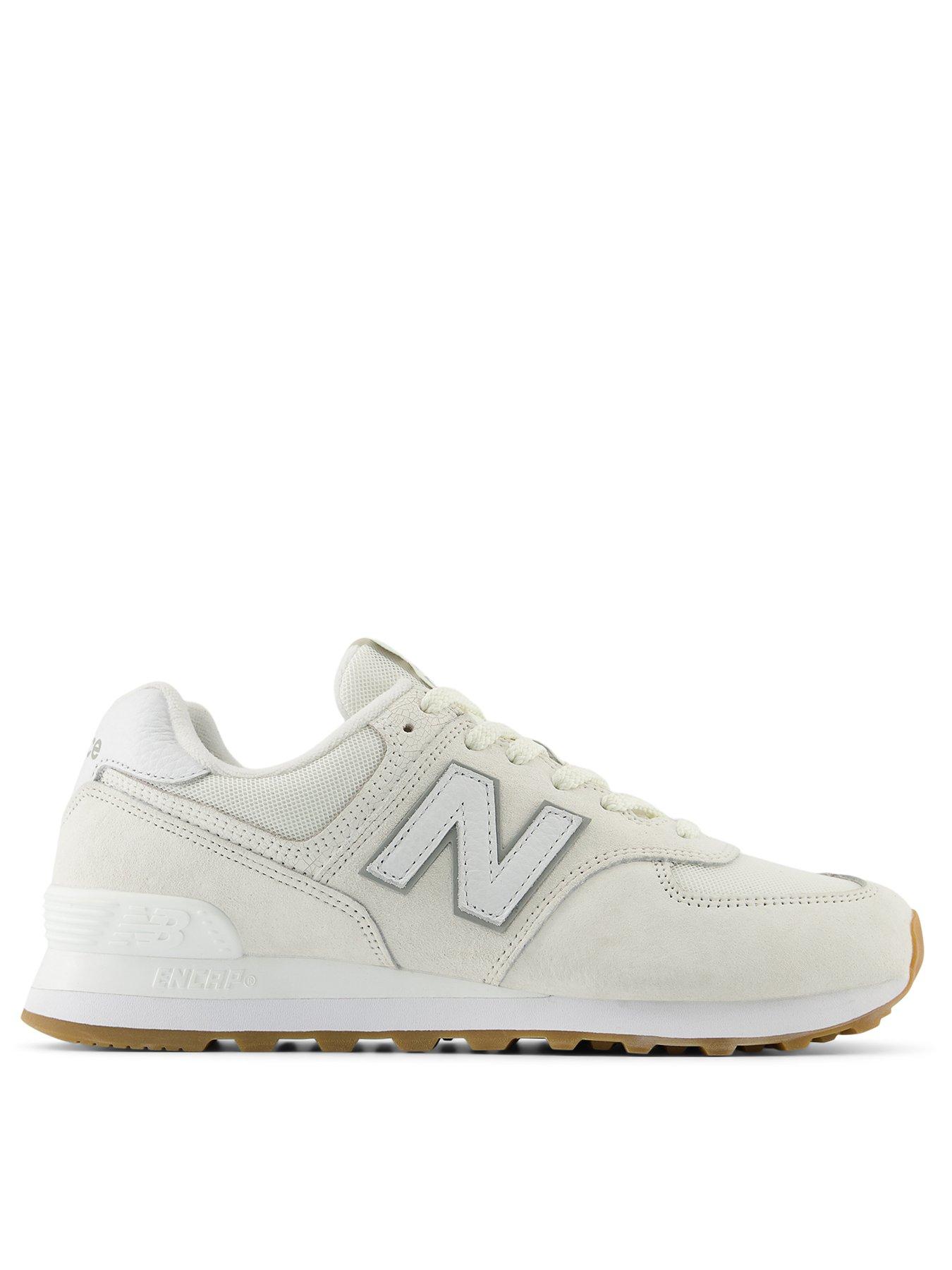 New Balance Womens 574 Trainers White Very