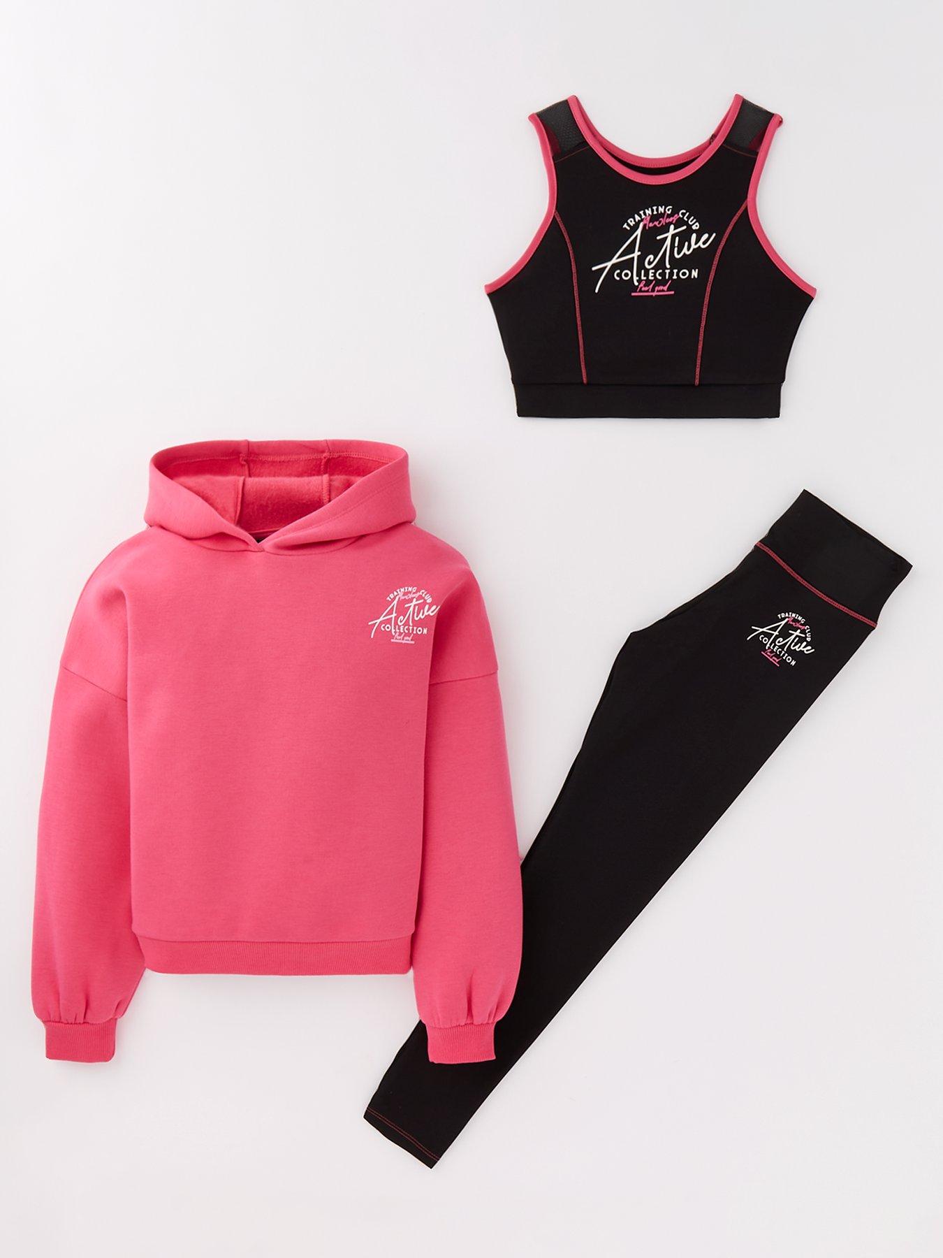 undefined Girls 3 Piece Training Club Active Set - Multi