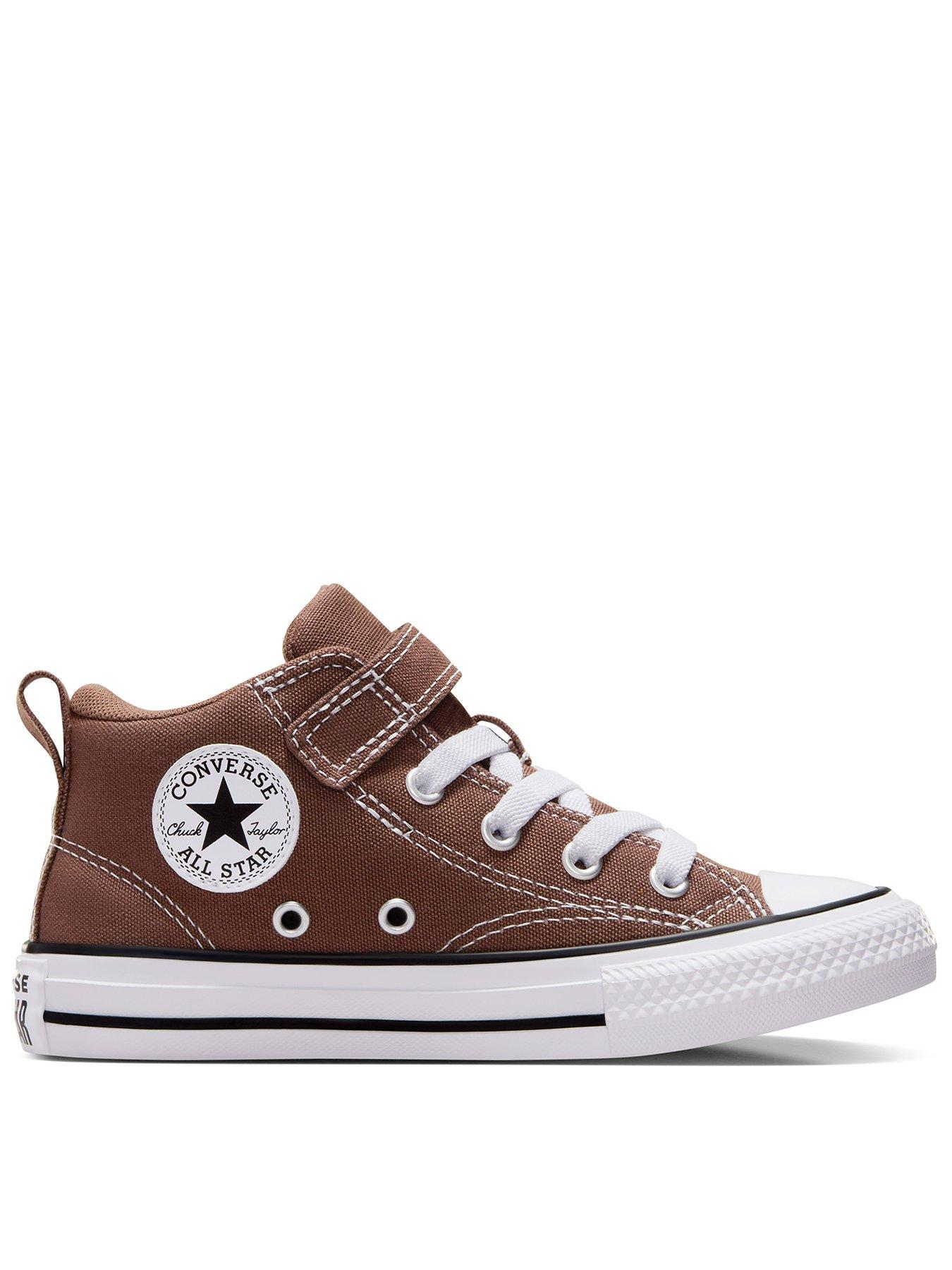 Kids brown leather converse hotsell