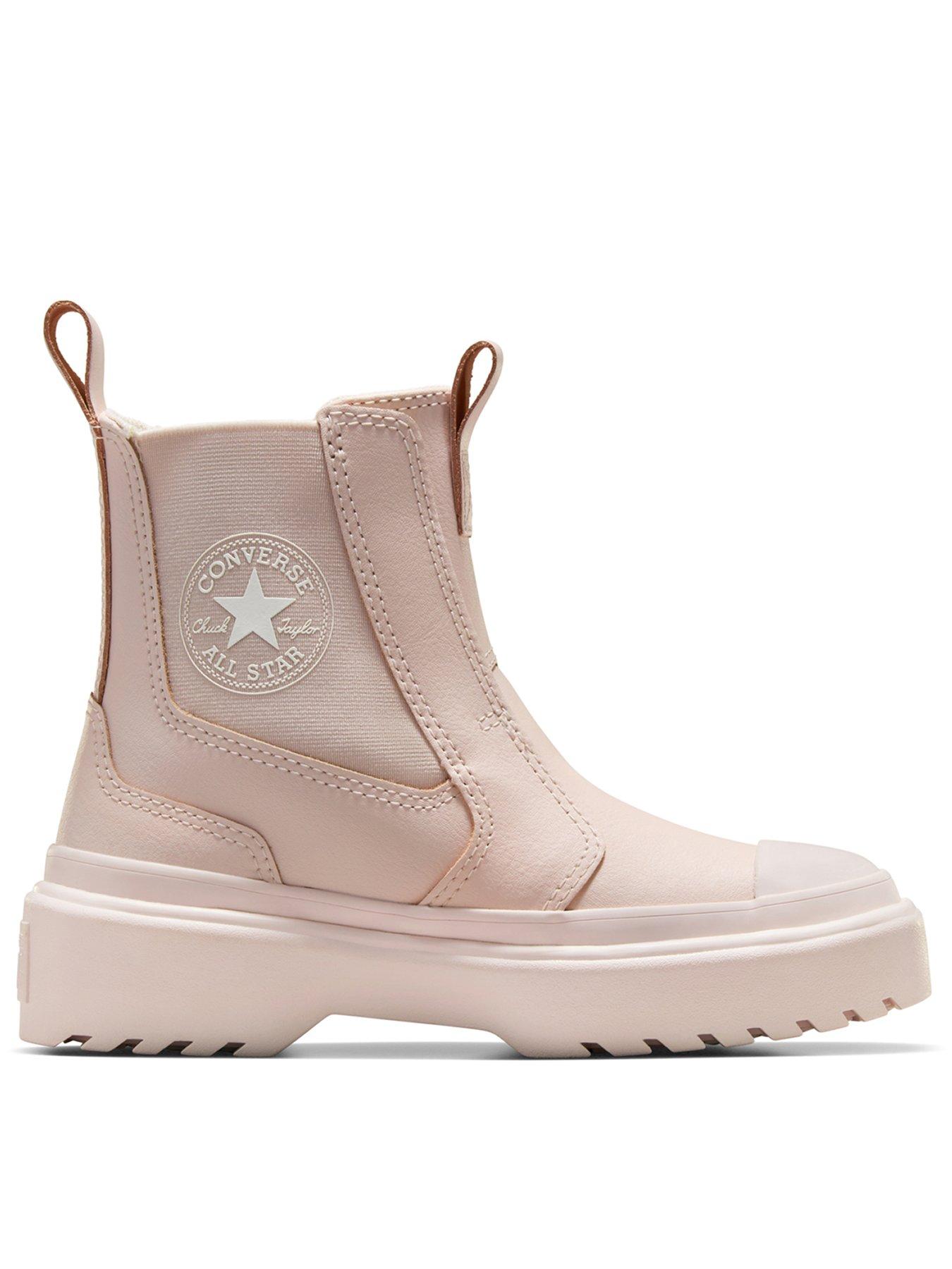 undefined Kids Cozy Essentials Chuck Taylor All Star Chelsea Lugged Trainers - Pink