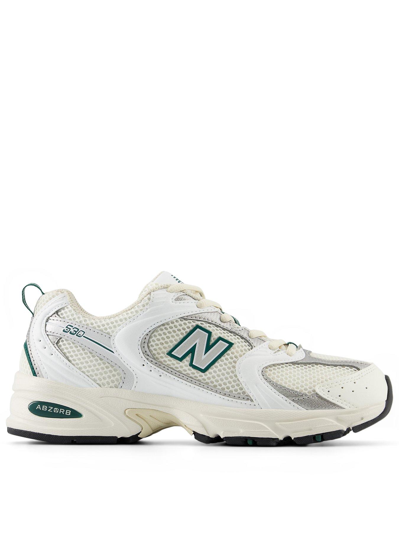 New balance white trainers womens best sale