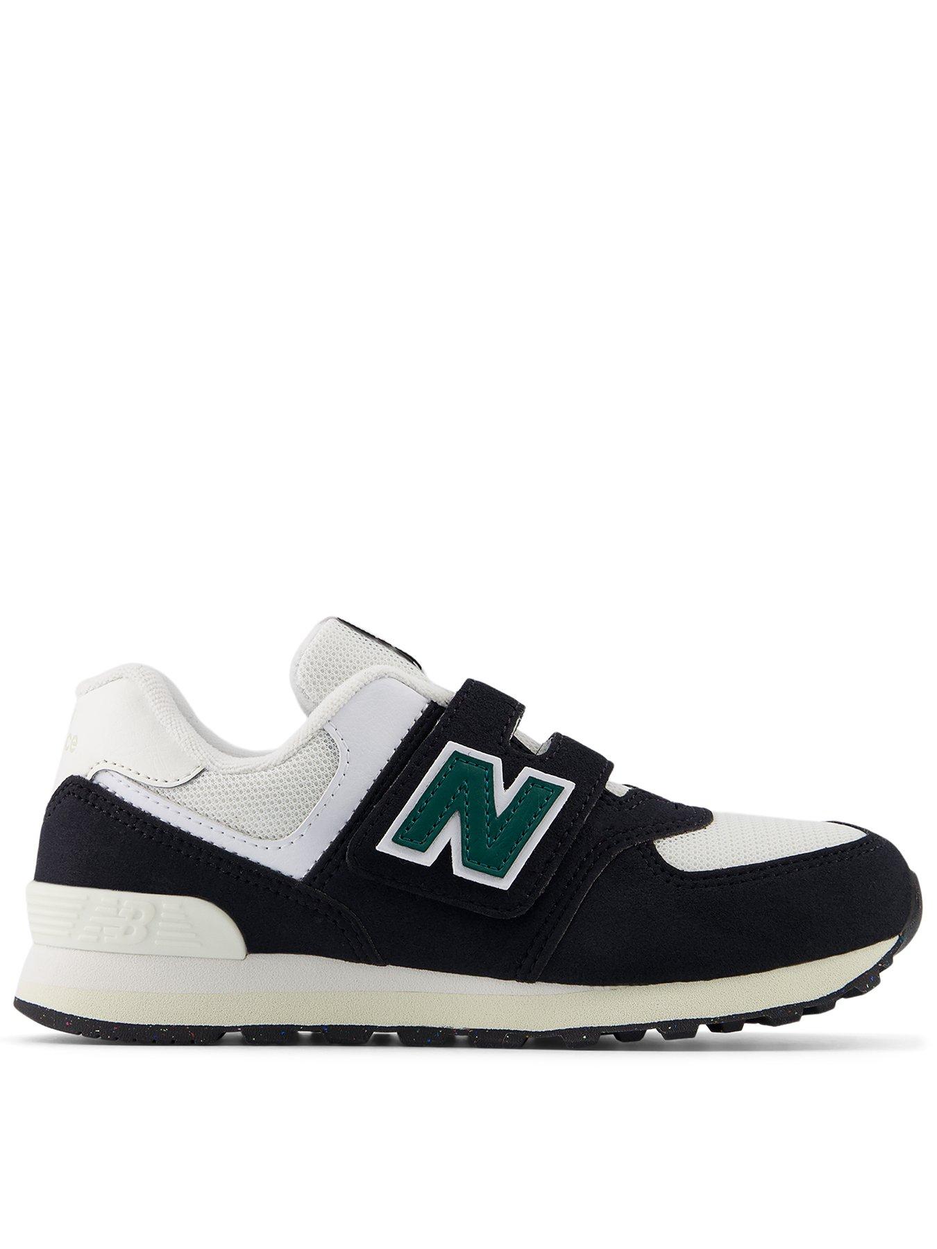 Younger Boys 574 Trainers Black Multi