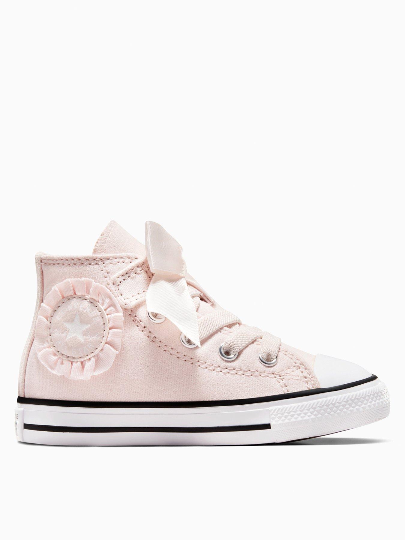 Converse Infant Swan Chuck Taylor All Star 1V Trainers Pink Very