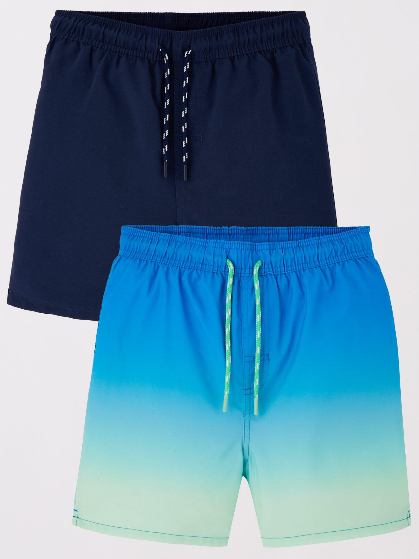 undefined Boys 2 Pack Ombre And Navy Swimshort - Multi