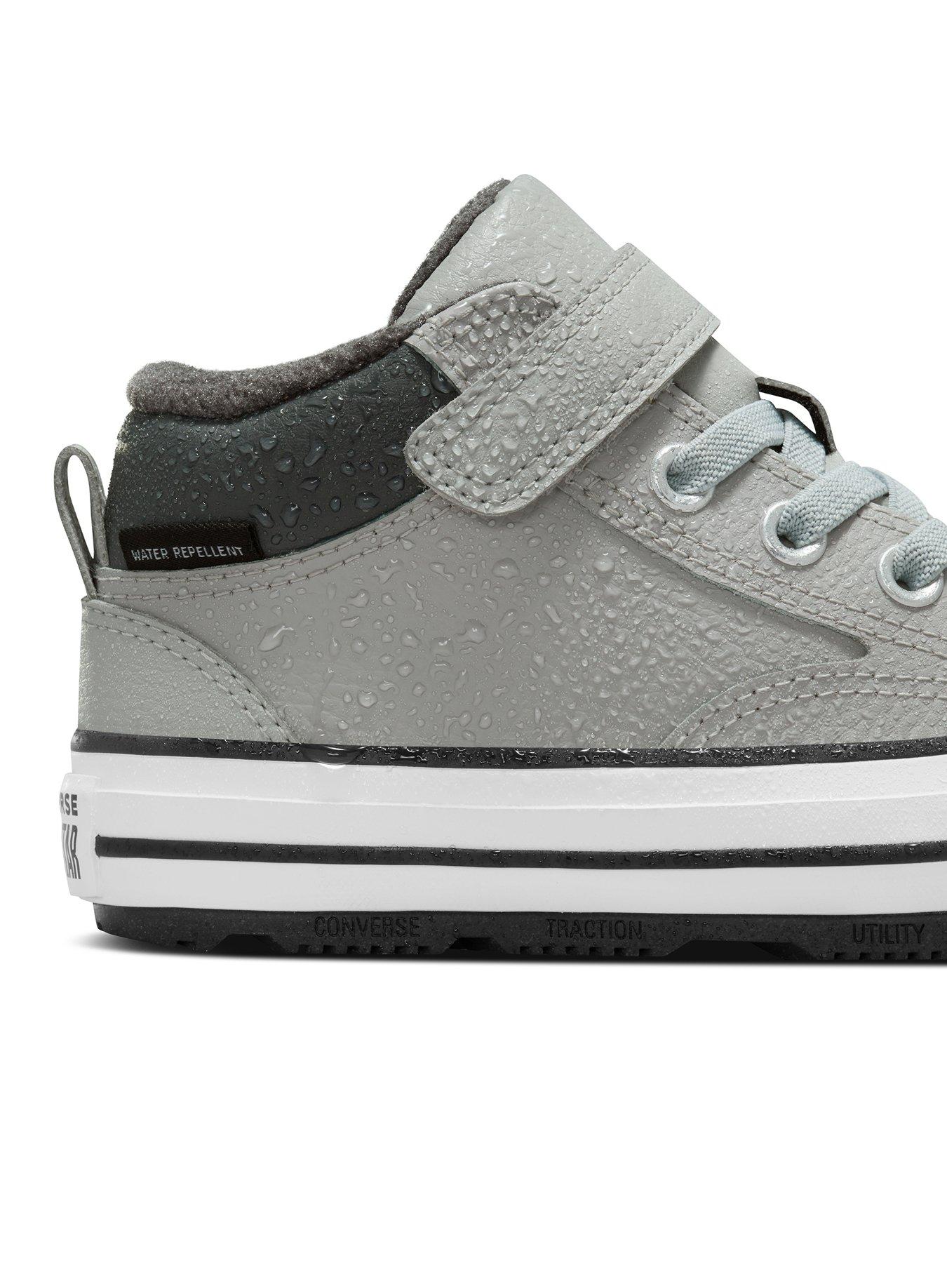 Kids grey converse boots sales