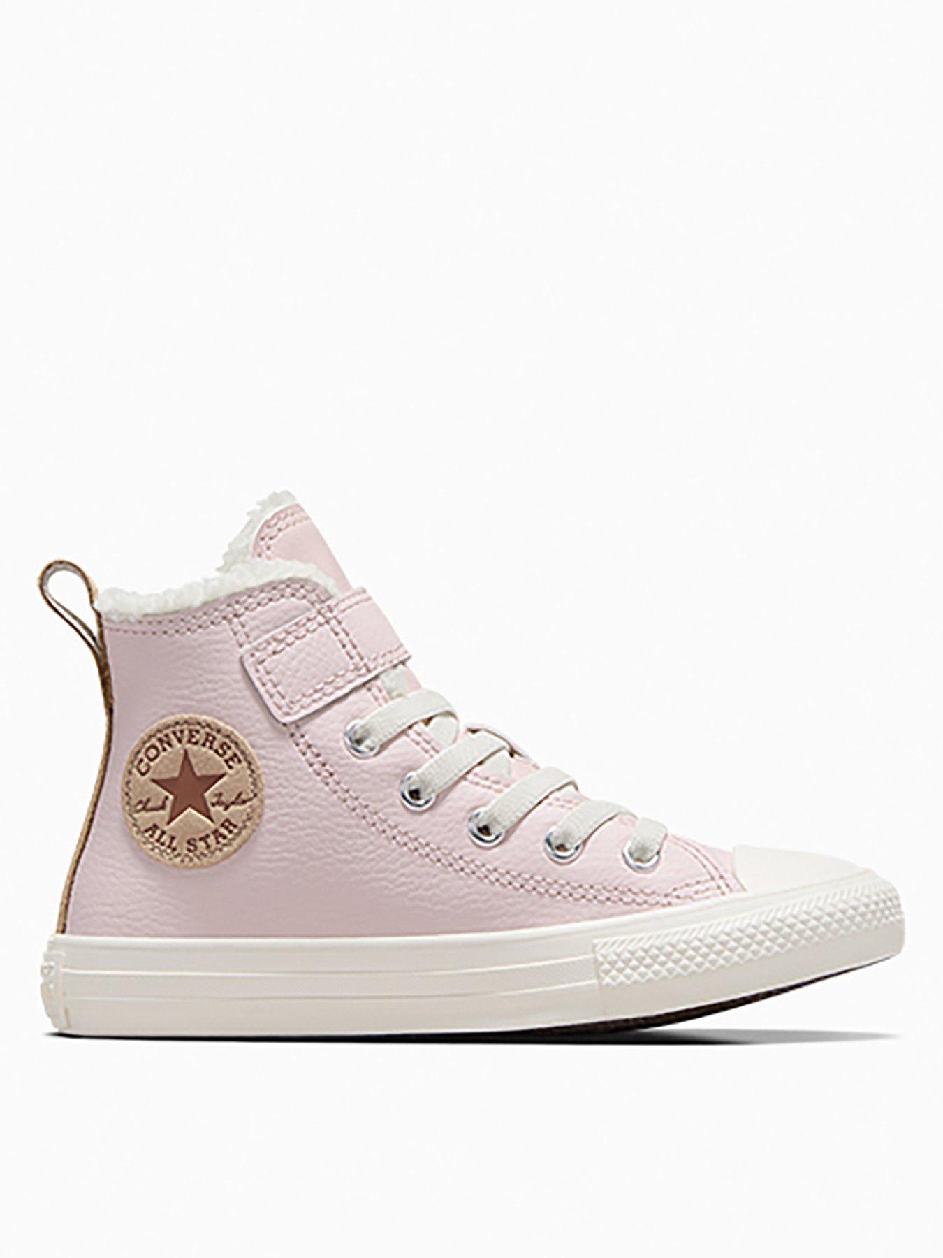 undefined Kids Cozy Essentials Chuck Taylor All Star 1V Trainers - Pink