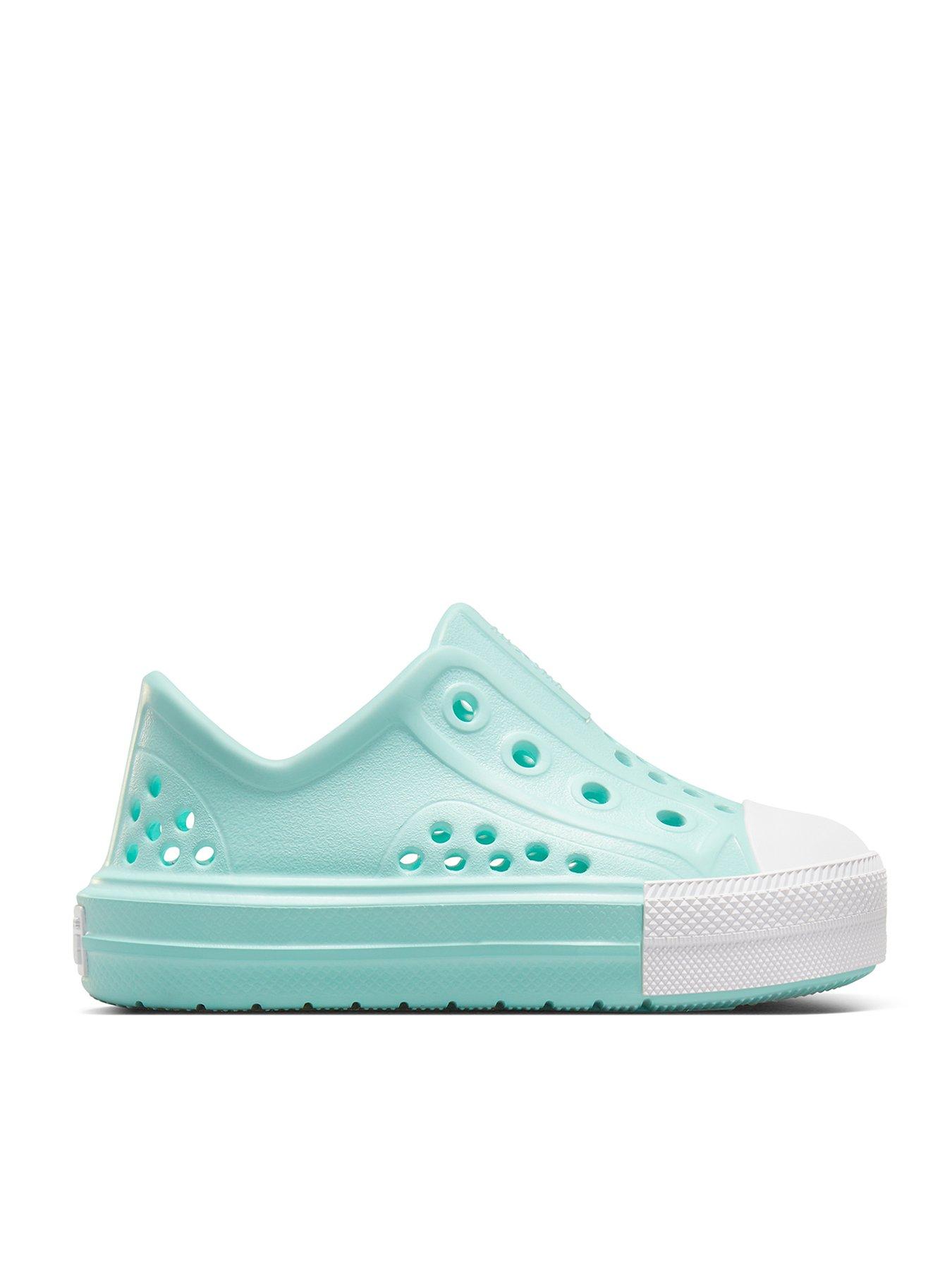 converse infants seasonal color eva slip trainers - light blue