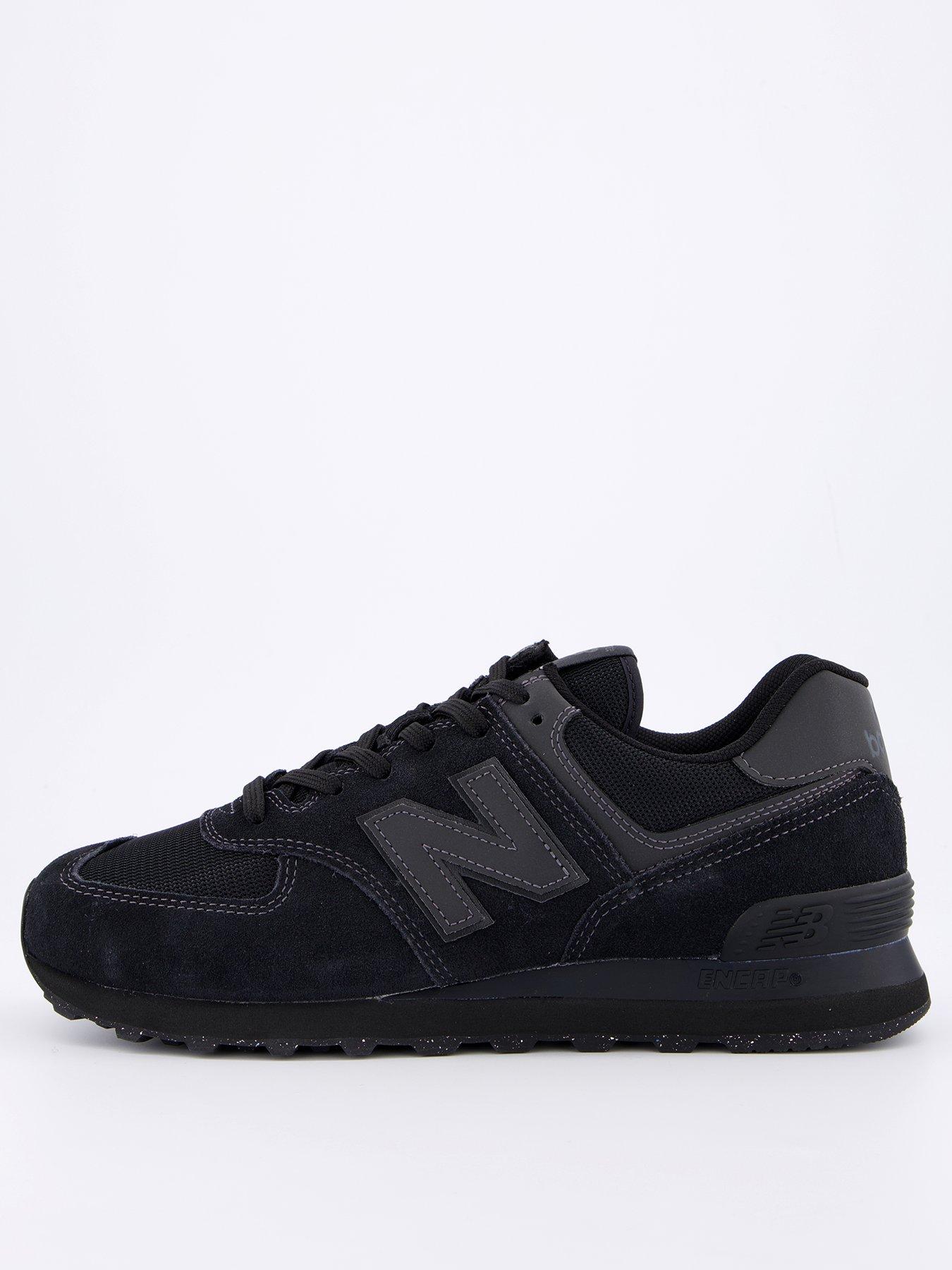 New Balance Mens 574 Trainers - Black/black