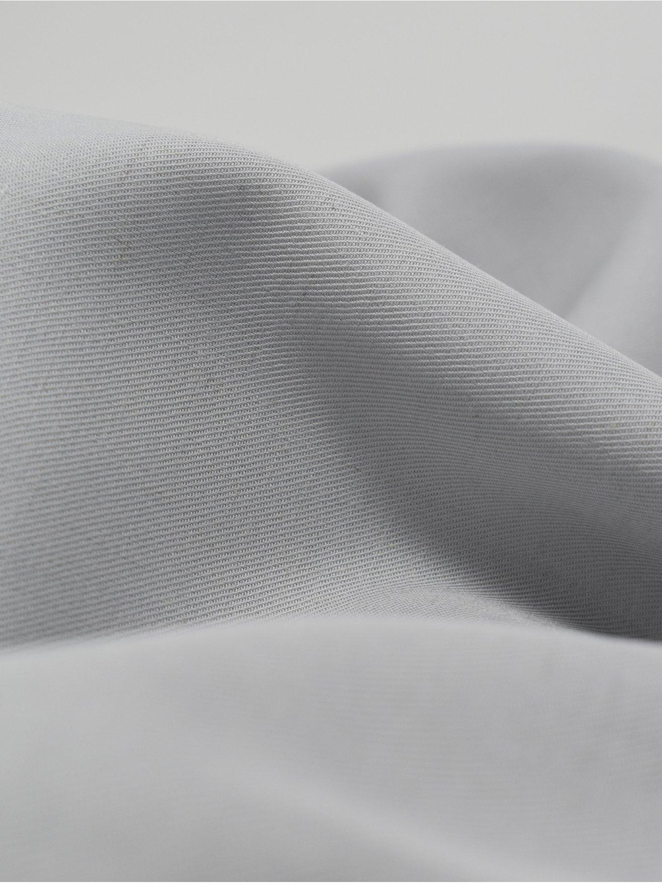 Image 4 of 6 of Panda London Panda Earth Bamboo &amp; French Linen Fitted Sheet - Grey
