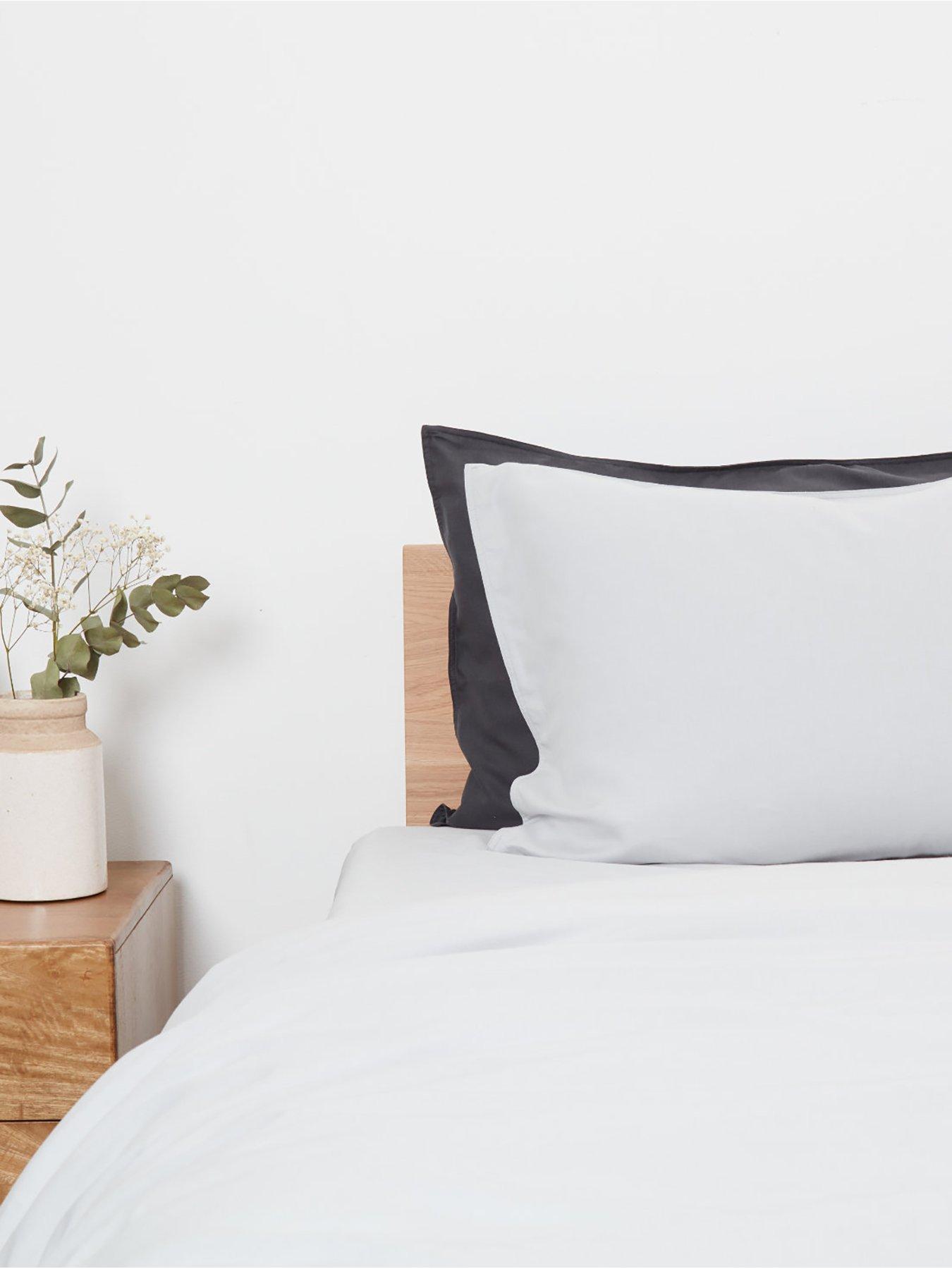undefined Panda Earth 2 Pack Pillowcases- Silver Linings Grey