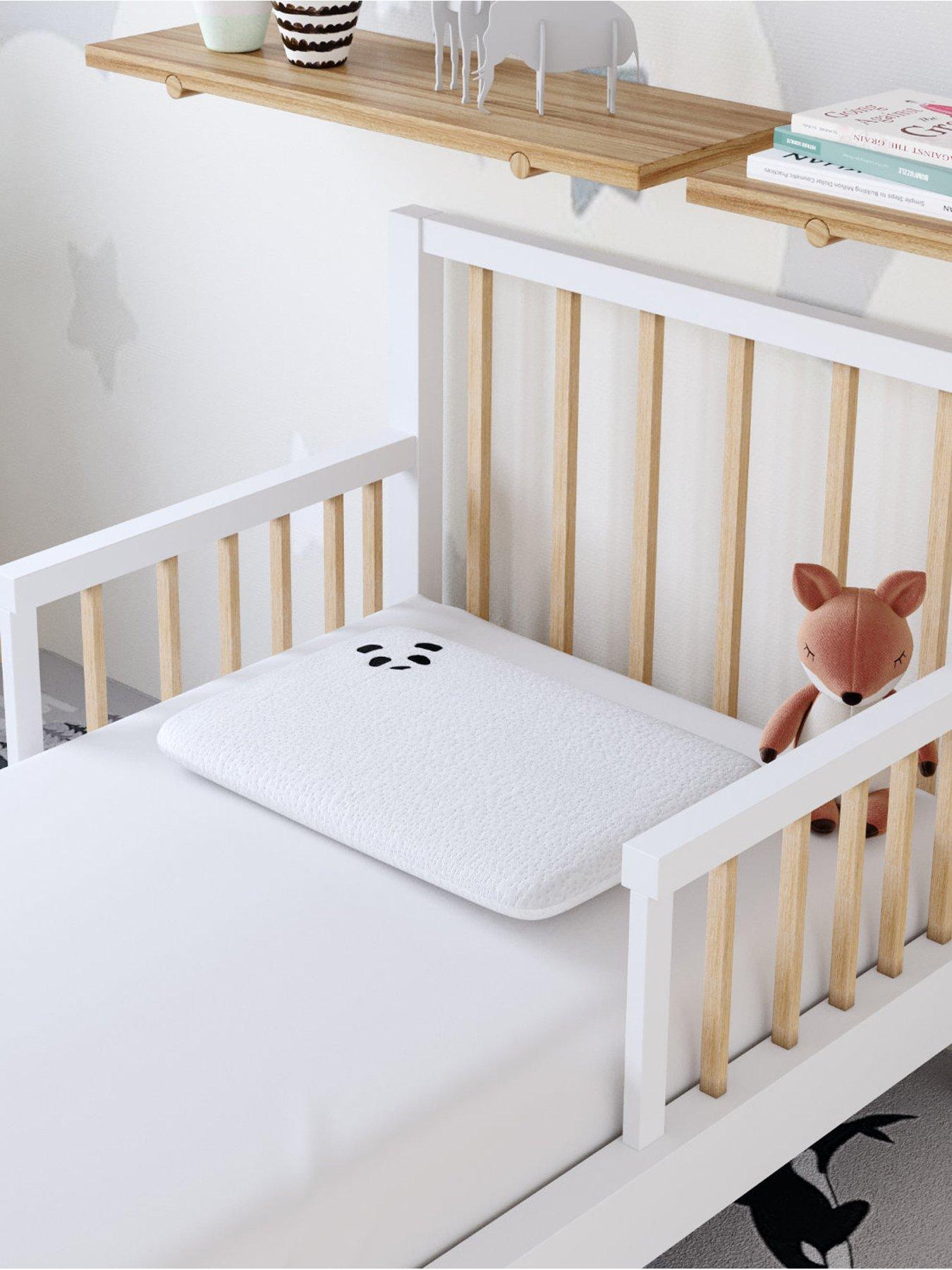 Product photograph of Panda London Panda Kids Bamboo Amp Memory Foam Pillow- Toddler - White from very.co.uk