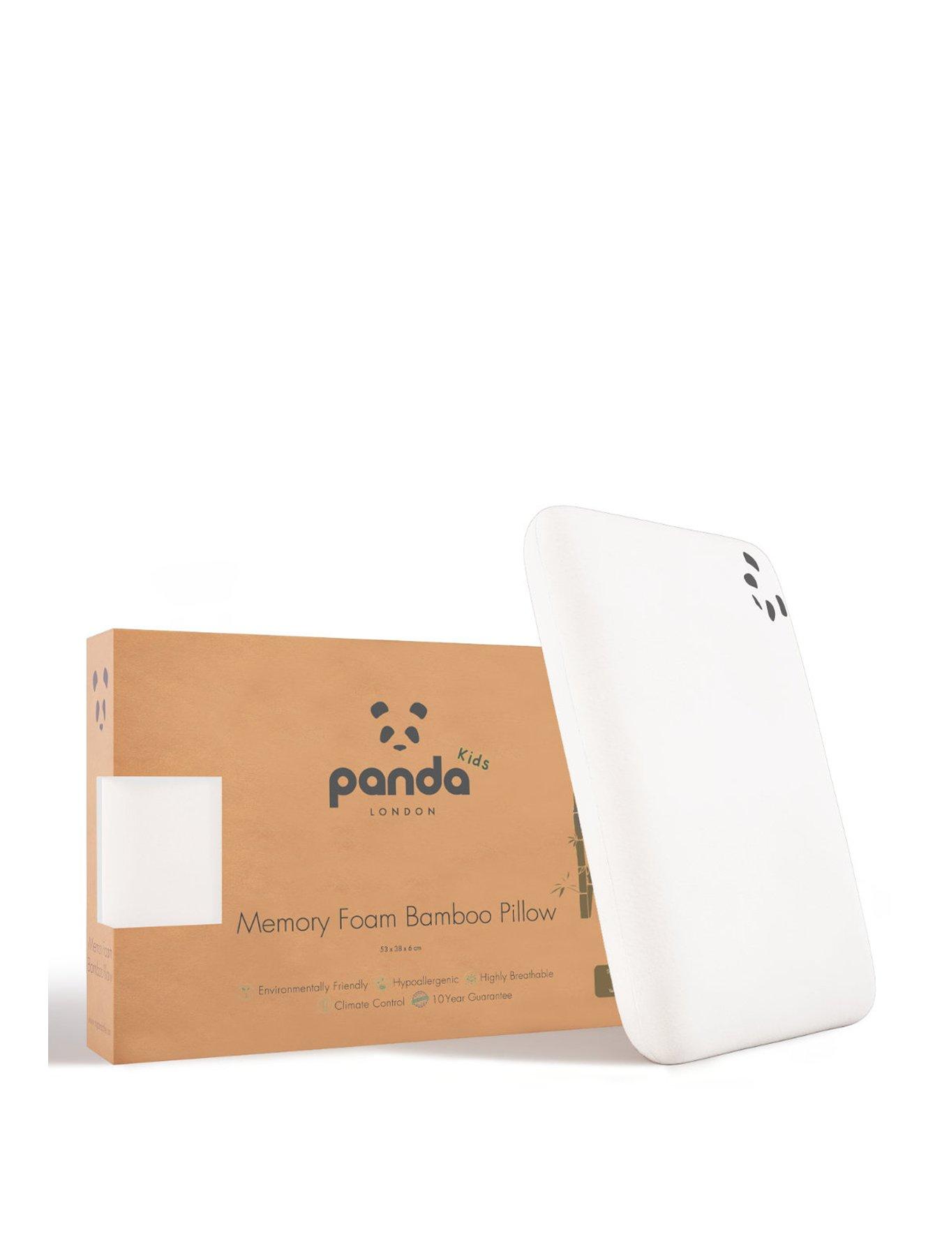 Image 2 of 5 of Panda London Panda Kids Bamboo &amp; Memory Foam Pillow- Toddler - White