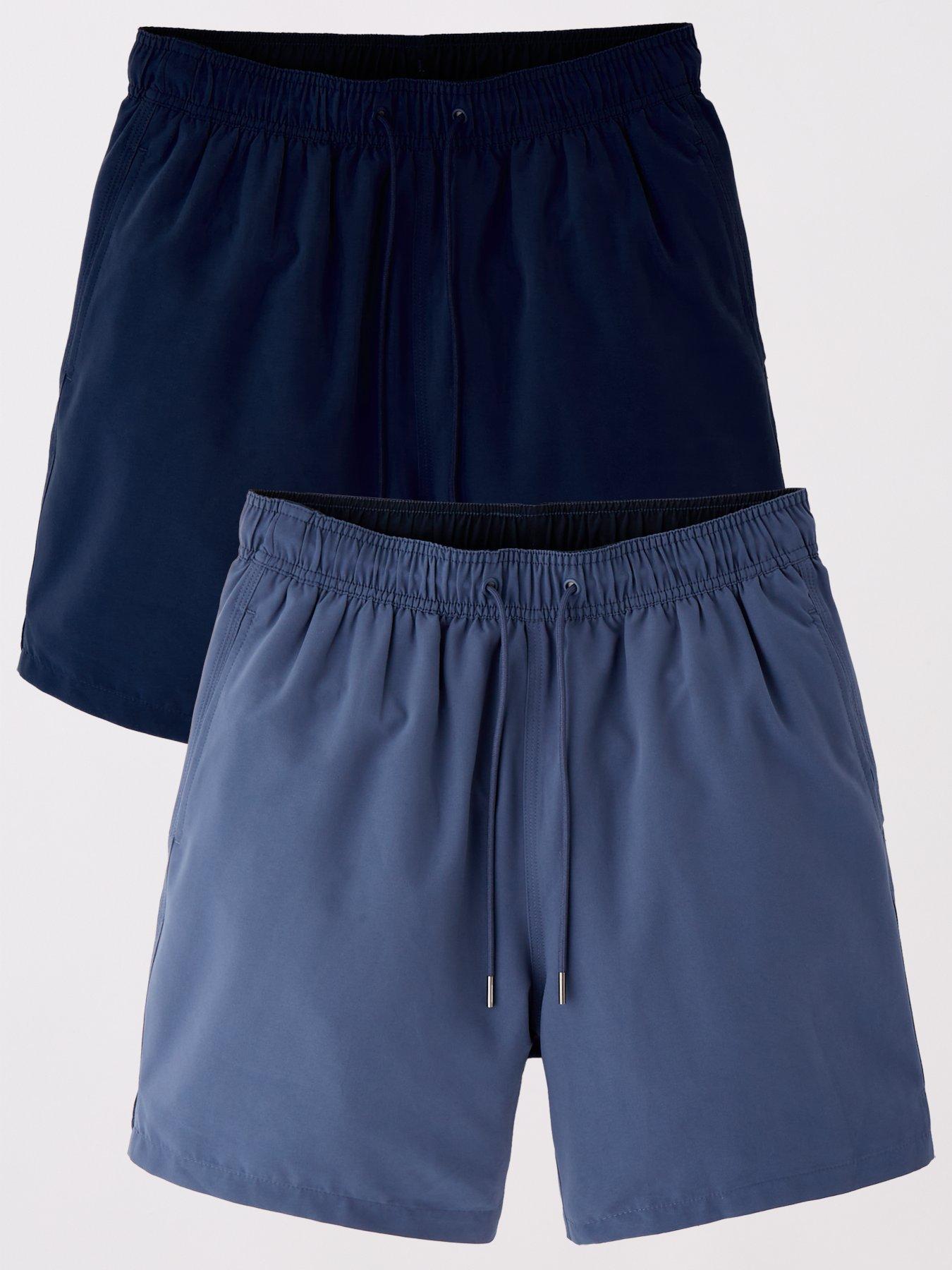 undefined 2 Pack Swim Short -Mid Blue /Navy