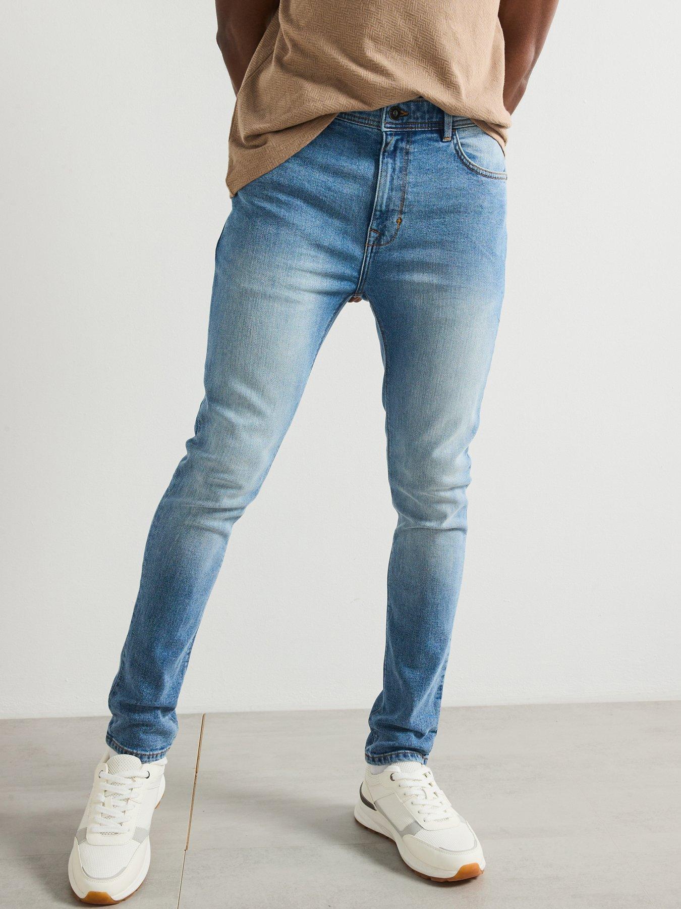 undefined Skinny Fit Jeans With Stretch - Light Blue