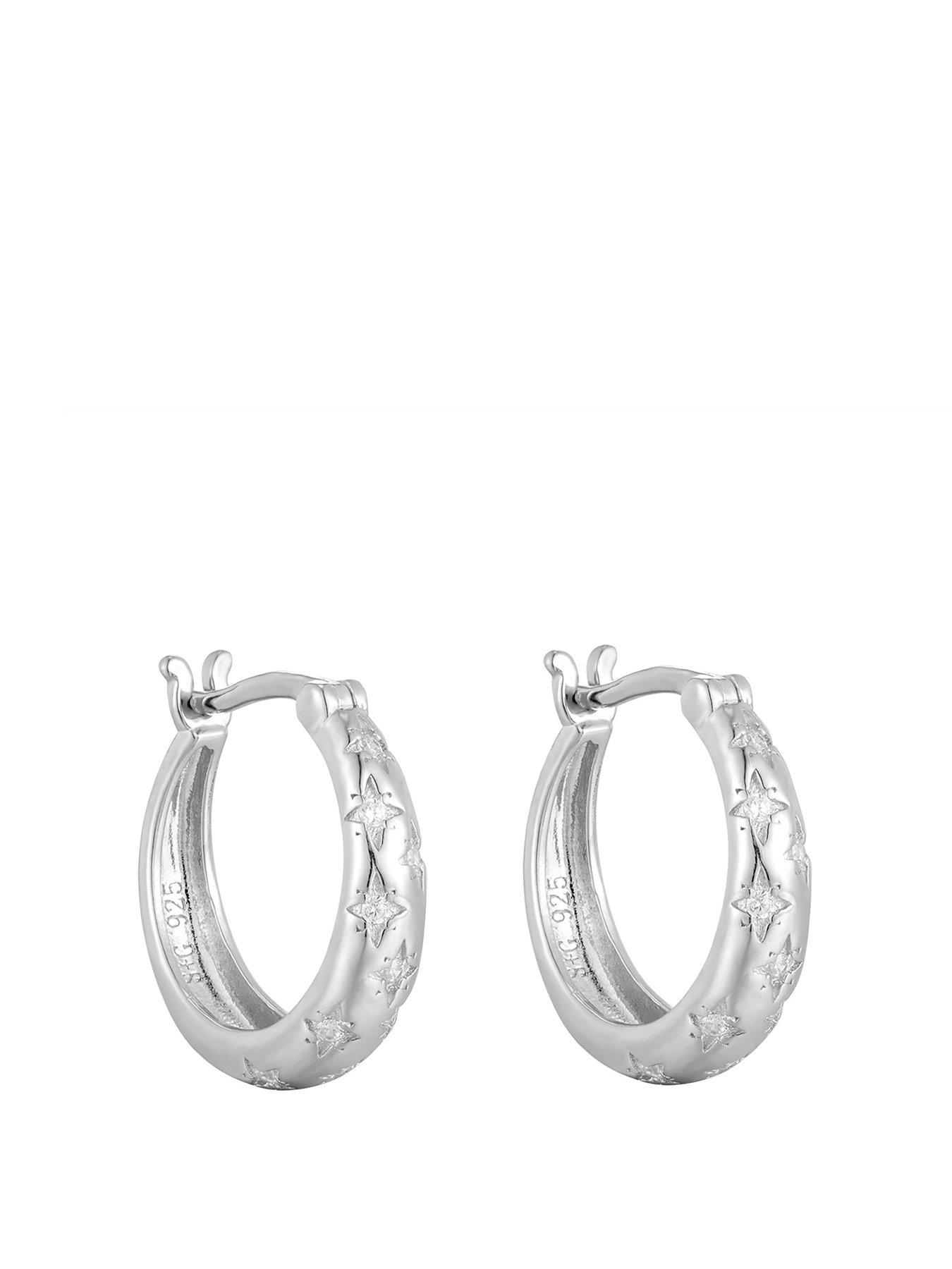 undefined CZ Star Set Midi Hoops