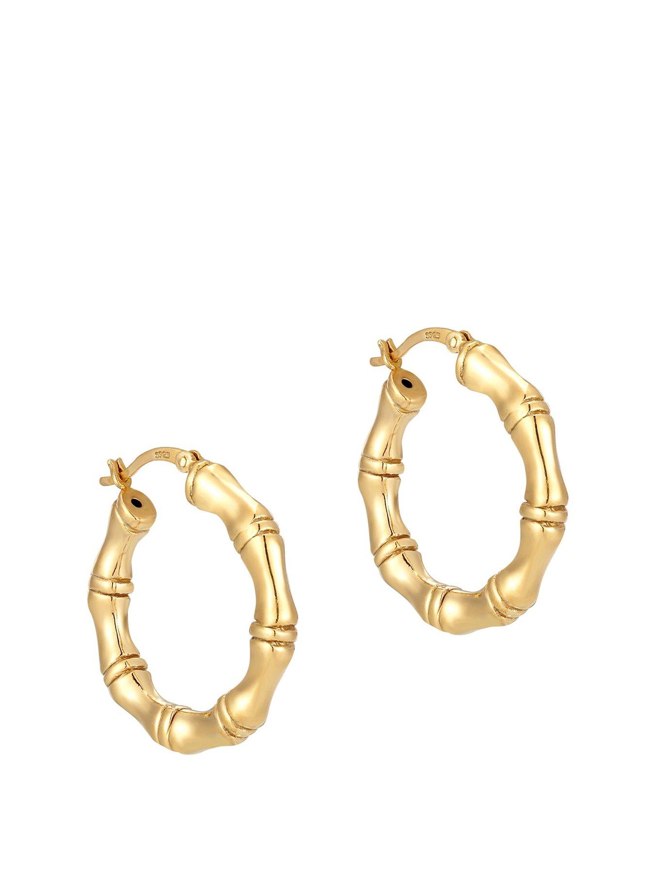 undefined Chunky Bamboo Hoops