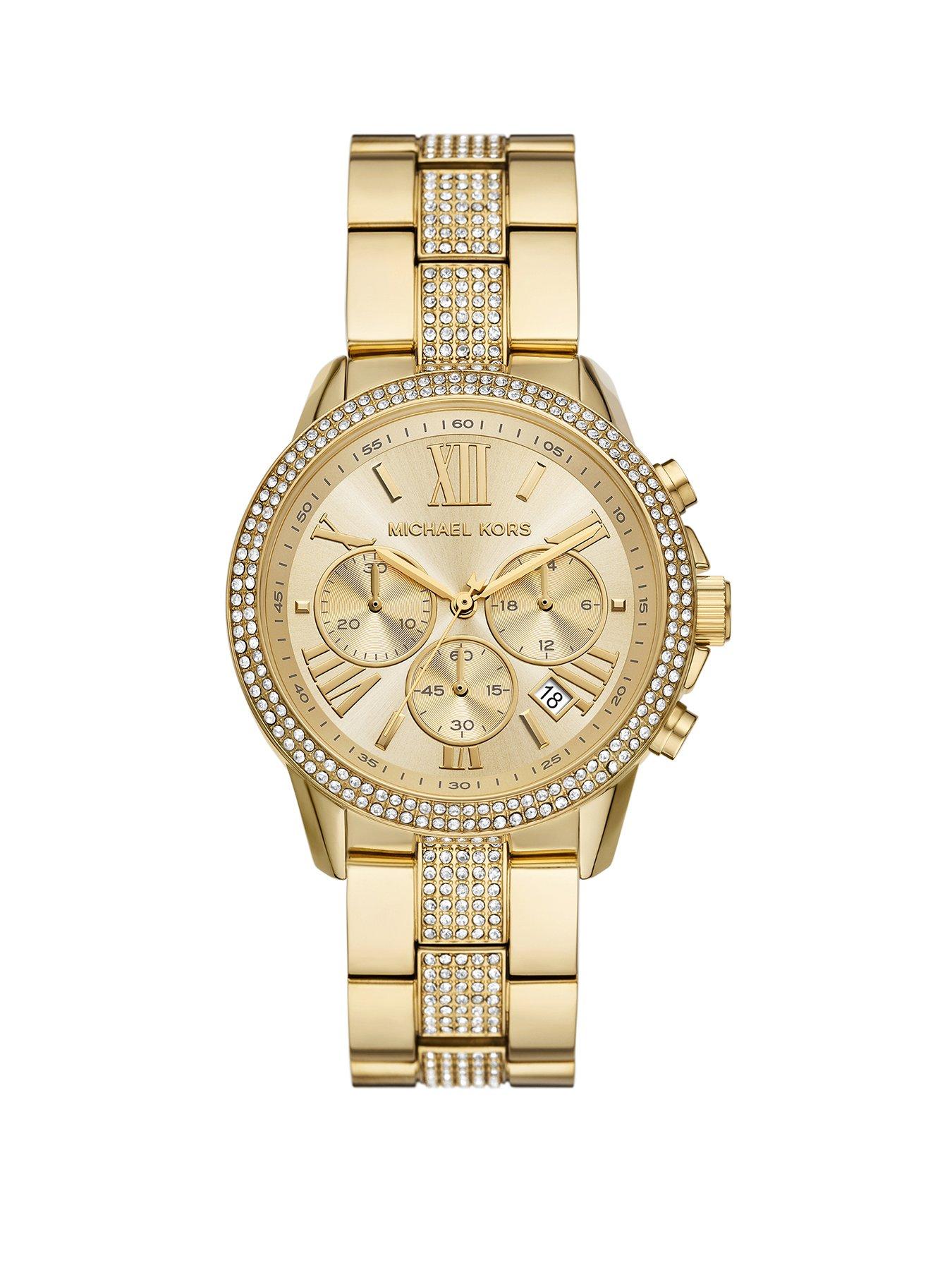 Michael Kors Brynn Chronograph Rose Gold Tone Stainless Steel Watch Very