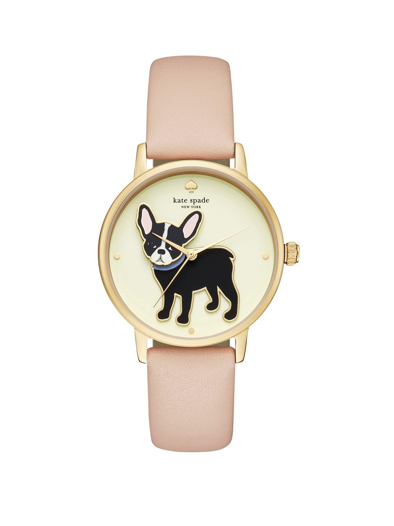 undefined grand metro three-hand vachetta leather watch