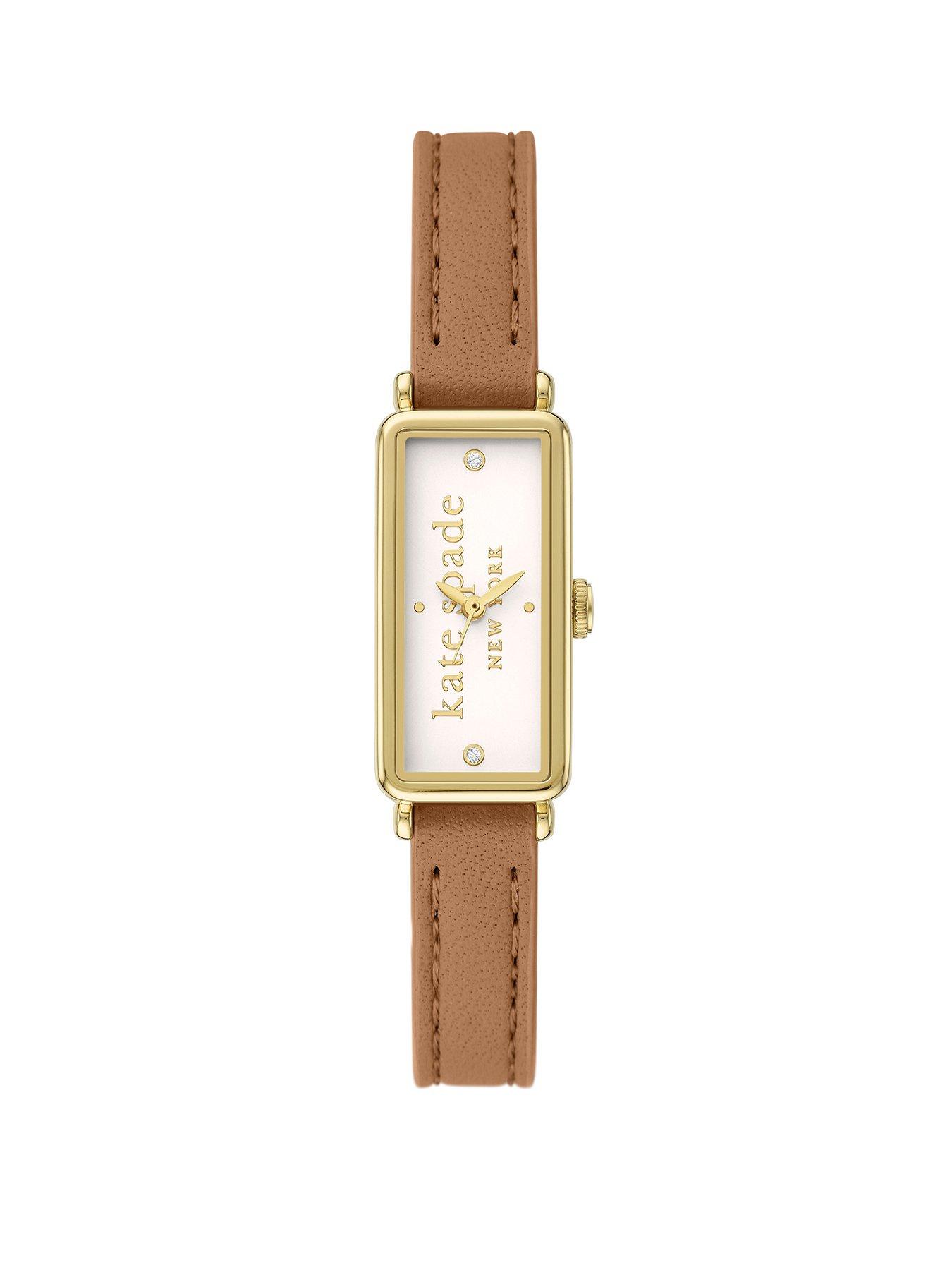 undefined rosedale brown leather watch
