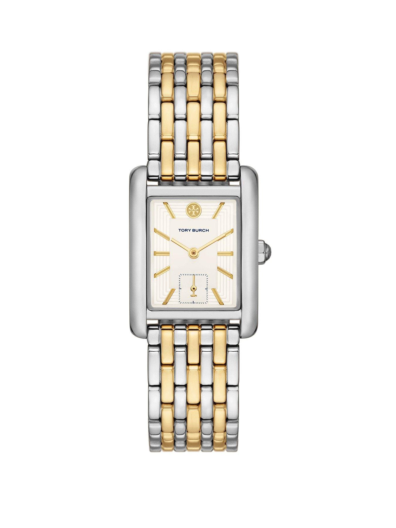 Tory Burch The Eleanor Three-Hand Two-Tone Stainless Steel Watch