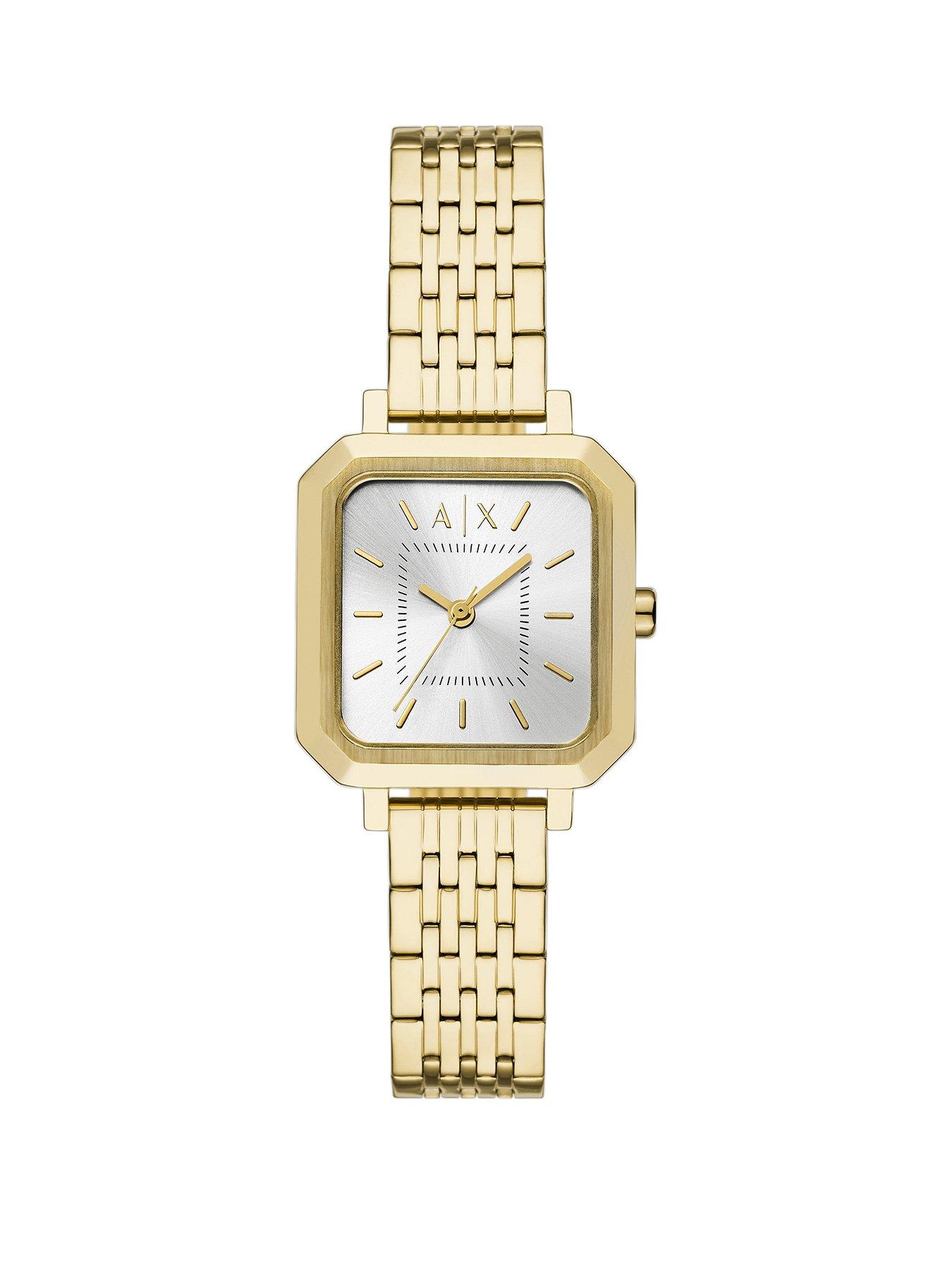 undefined 3-Hand Gold-Tone Stainless Steel Watch