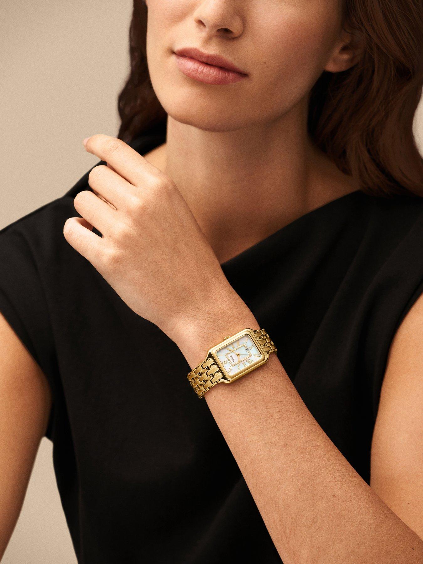 Fossil Raquel Three-Hand Date Gold-Tone Stainless Steel Watch Fossil Raquel 3-Hand Date, Gold-Tone Stainless Steel Watch  main image 3