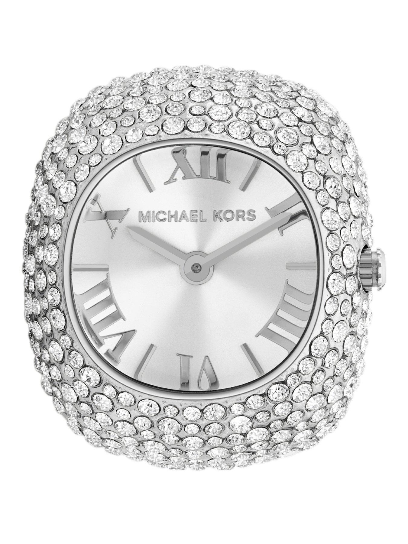 Michael kors white diamond watch best sale