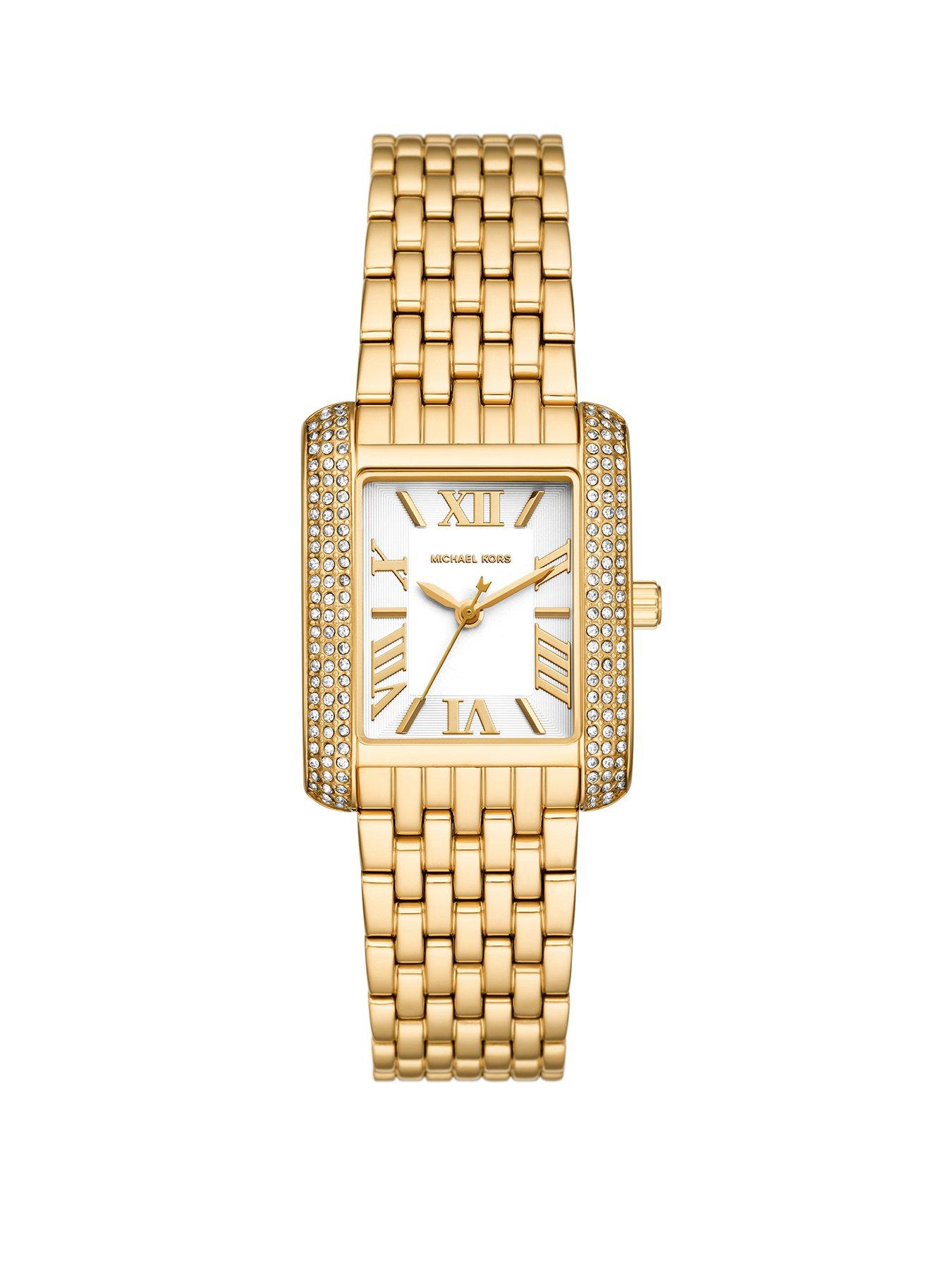 undefined Emery Three-Hand Gold-Tone Stainless Steel Watch