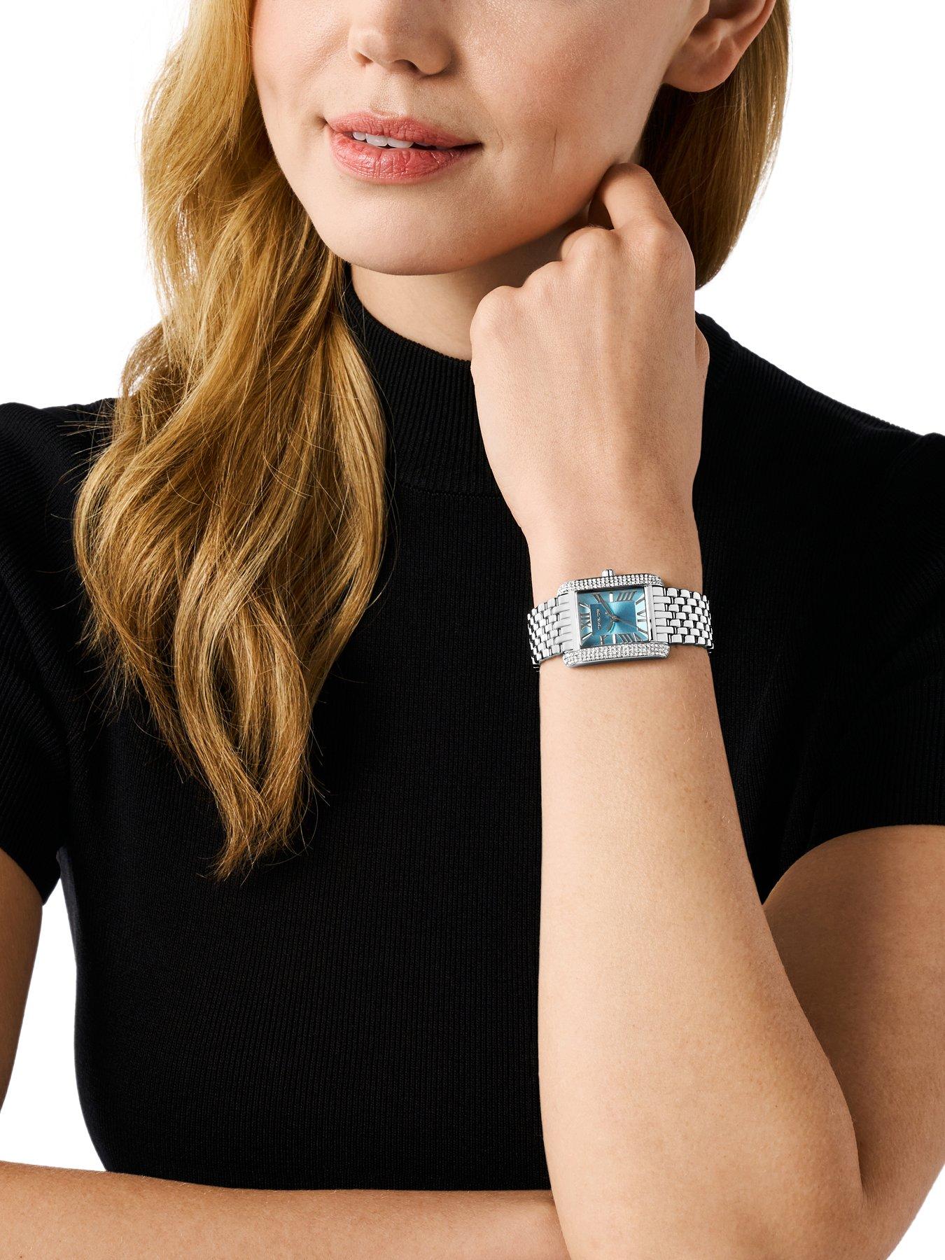 Michael Kors Emery Three-Hand Stainless Steel Watch Very