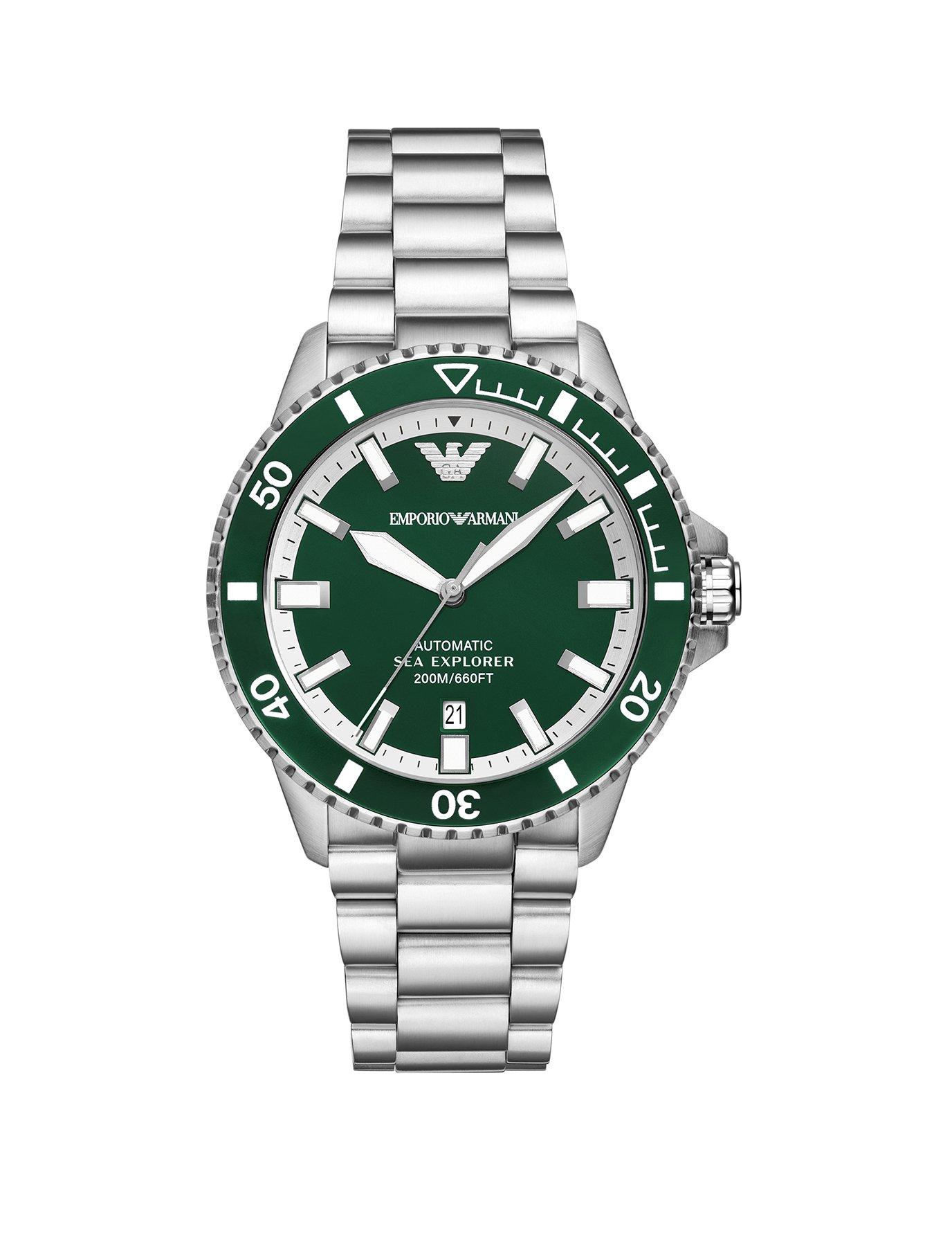 Emporio Armani Sea Explorer Elite Automatic Stainless Steel Watch