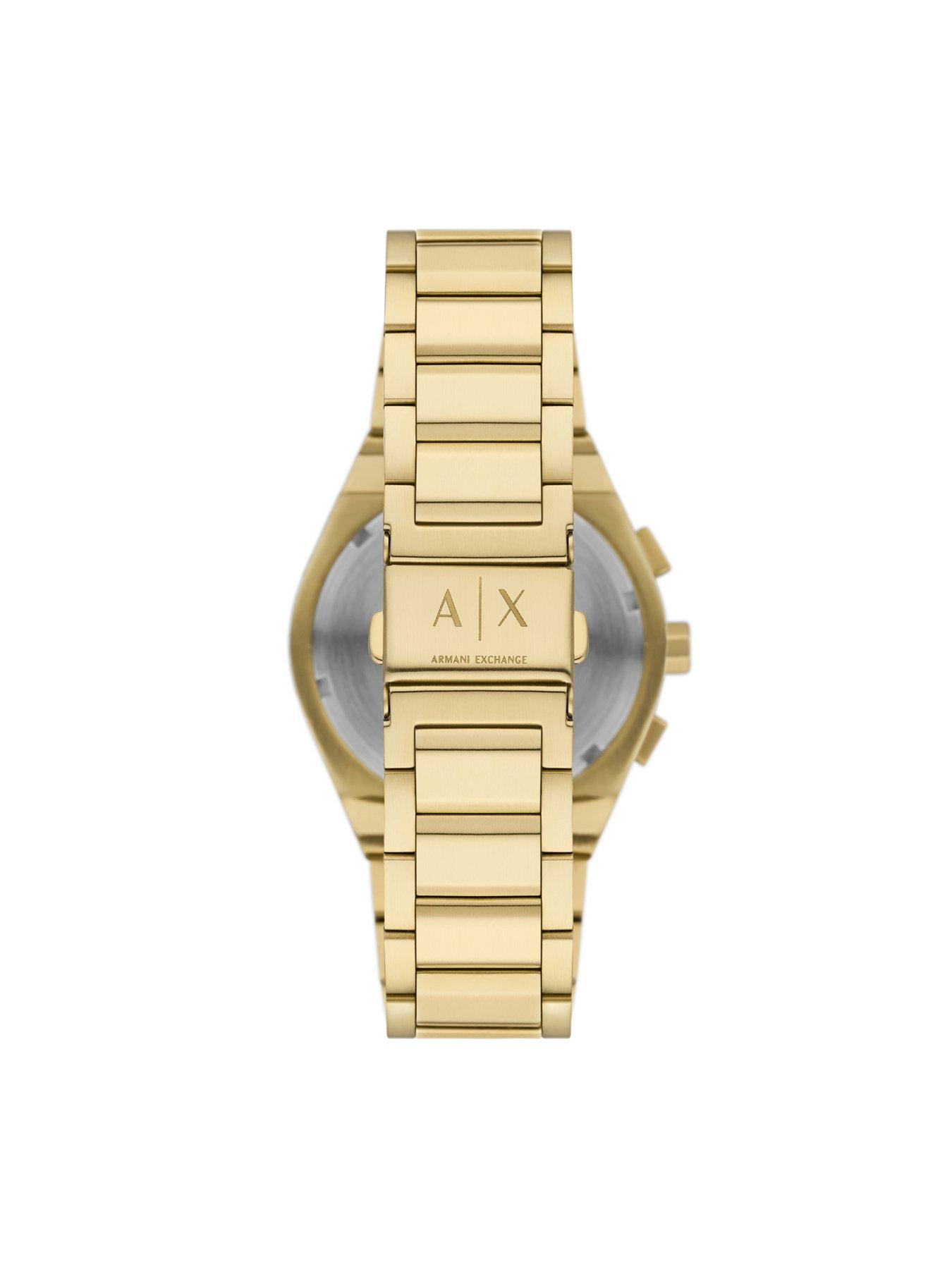 Image 2 of 6 of Armani Exchange Chronograph Gold-Tone Stainless Steel Watch