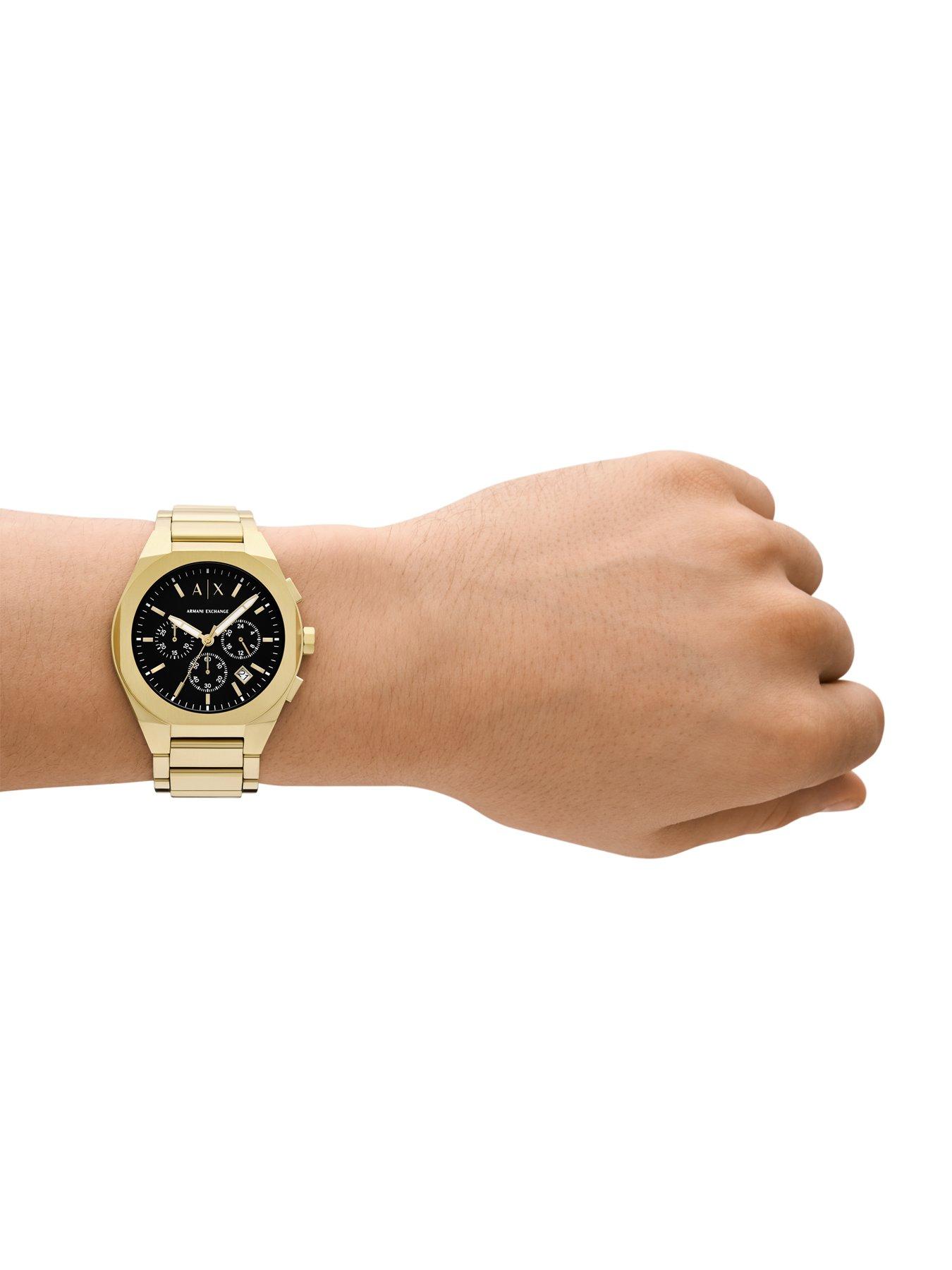 Image 3 of 6 of Armani Exchange Chronograph Gold-Tone Stainless Steel Watch