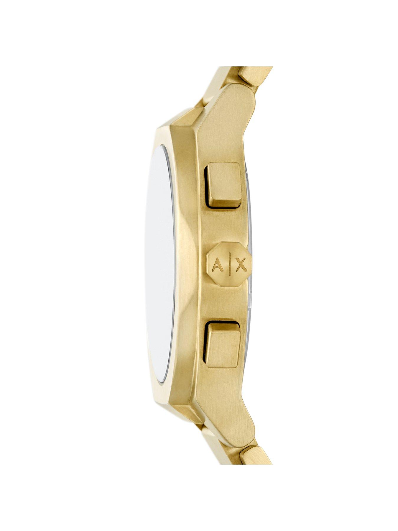 Armani Exchange Chronograph Gold-Tone Stainless Steel Watch | Very