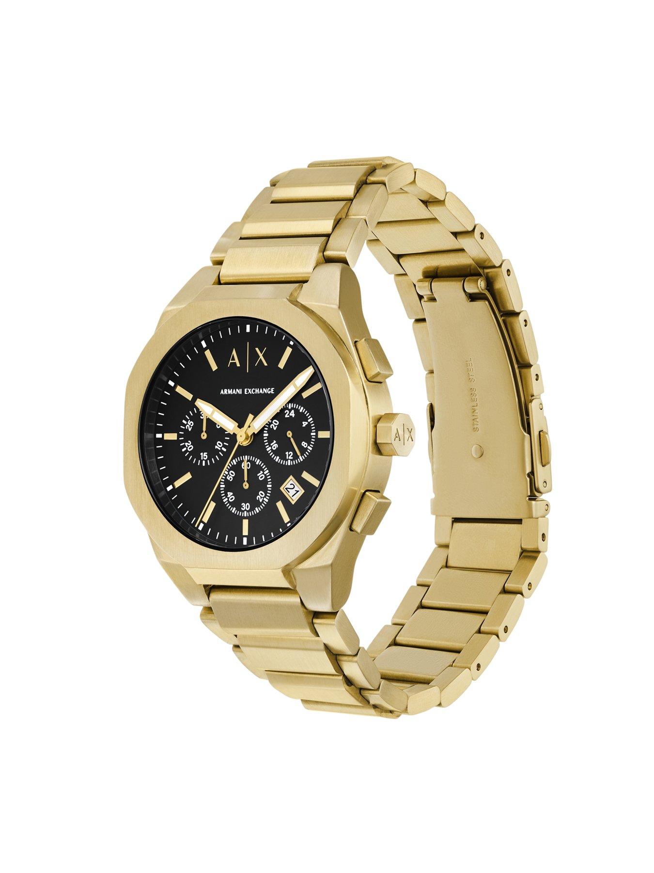 Image 5 of 6 of Armani Exchange Chronograph Gold-Tone Stainless Steel Watch
