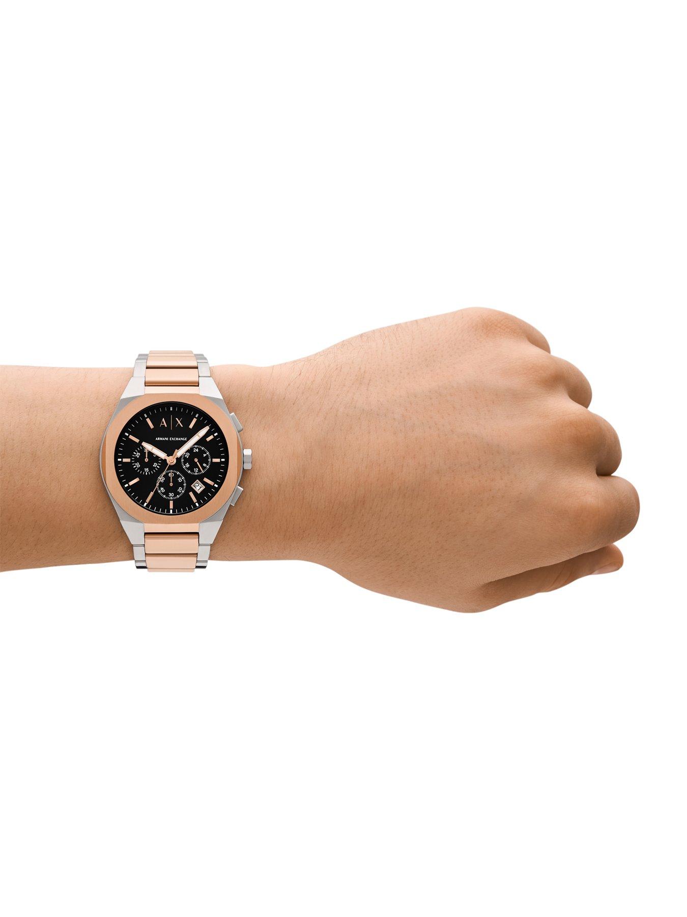 Image 3 of 6 of Armani Exchange Chronograph 2-Tone Stainless Steel Watch