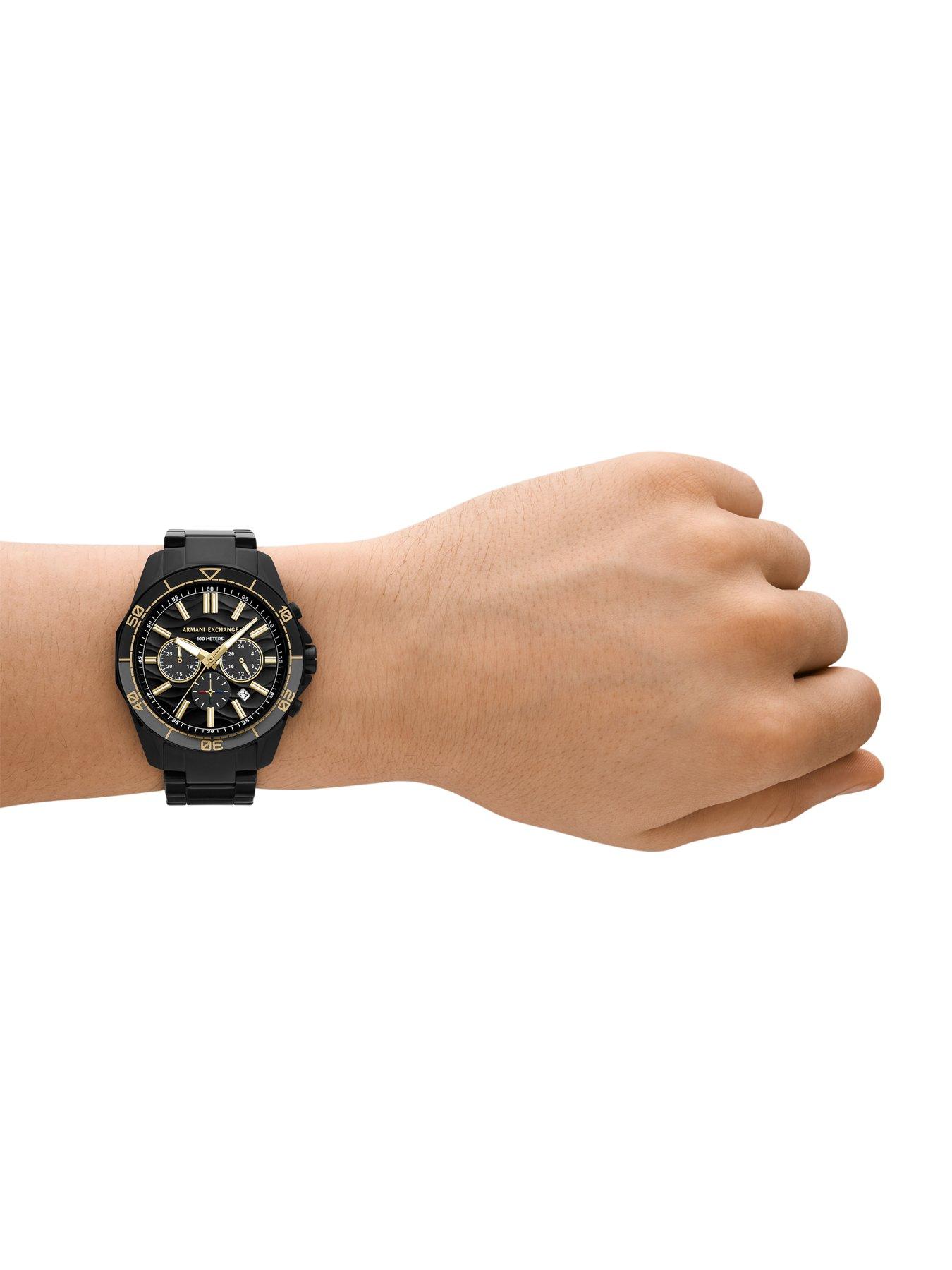 Image 2 of 6 of Armani Exchange Chronograph Black Watch