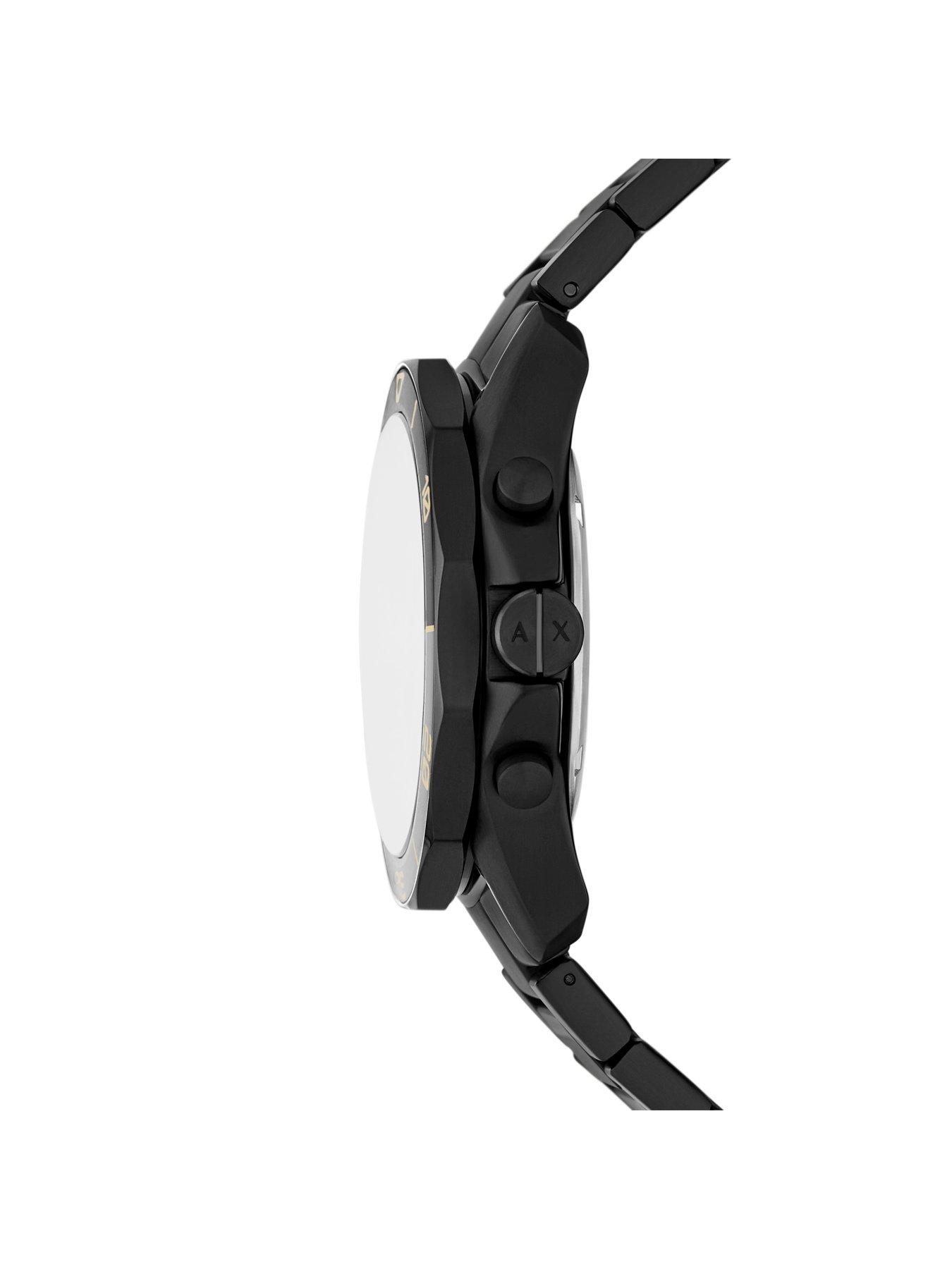 Image 4 of 6 of Armani Exchange Chronograph Black Watch