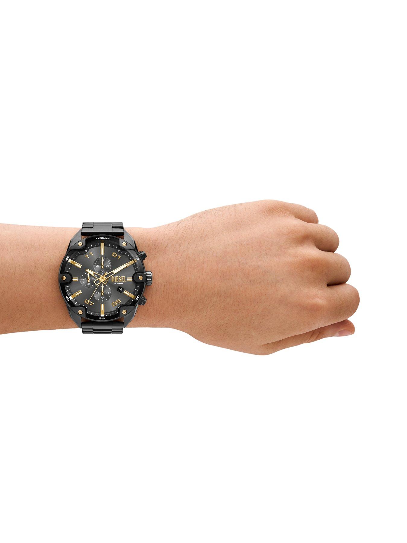 Image 3 of 5 of Diesel Men's Spiked Chronograph&nbsp;Gunmetal Stainless Steel Watch