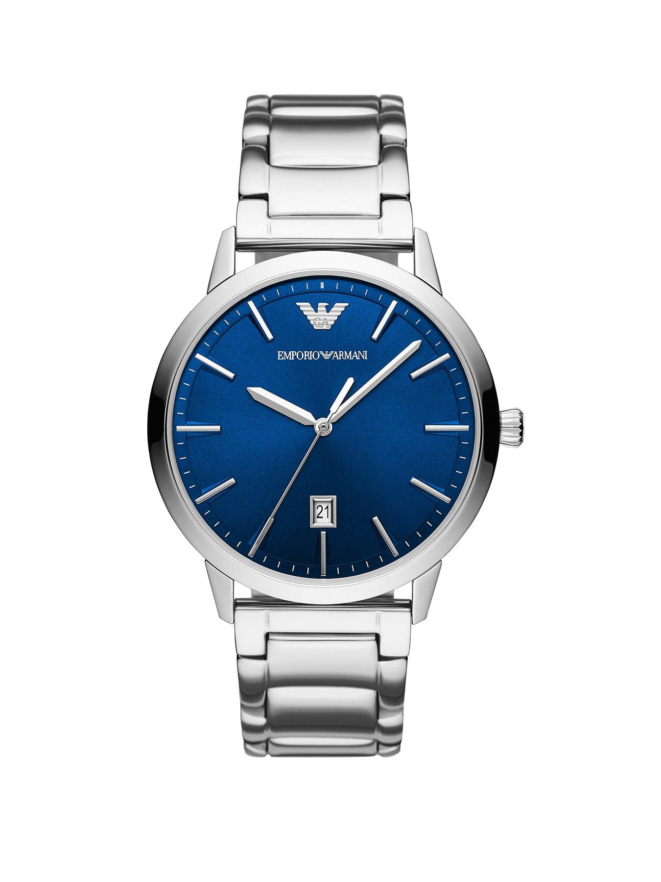 Emporio Armani Men's Three-Hand Date, Stainless Steel Watch