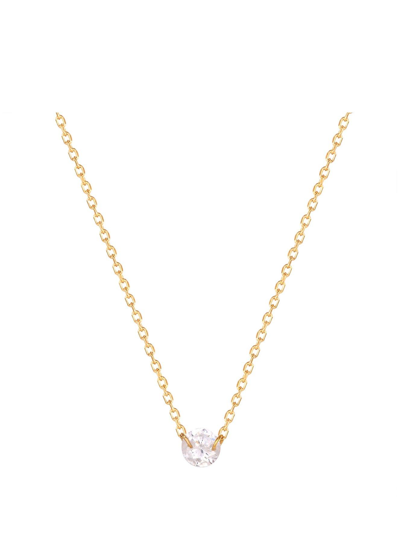 undefined CZ Solitaire Necklace