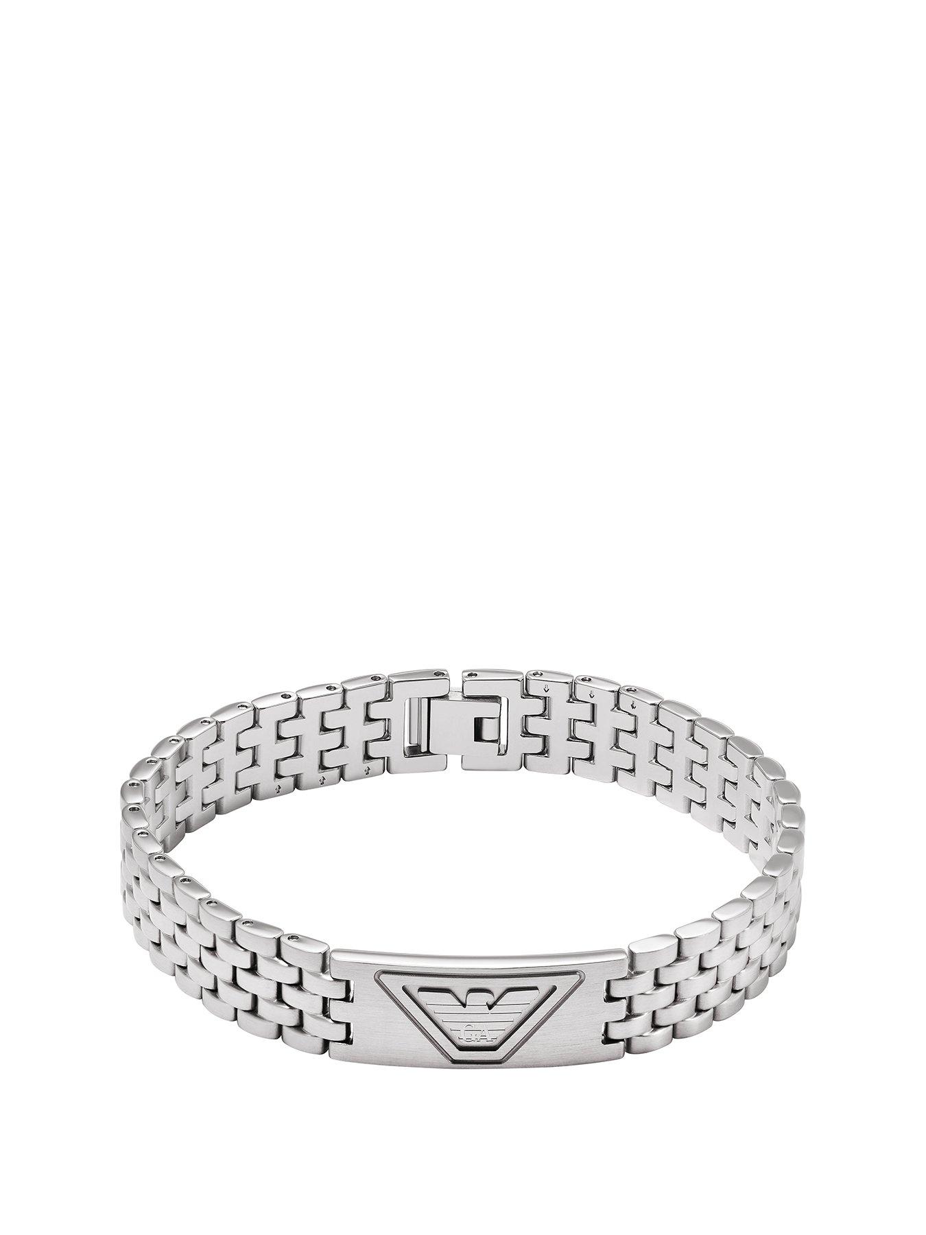Emporio Armani Men's Stainless Steel ID Bracelet Very